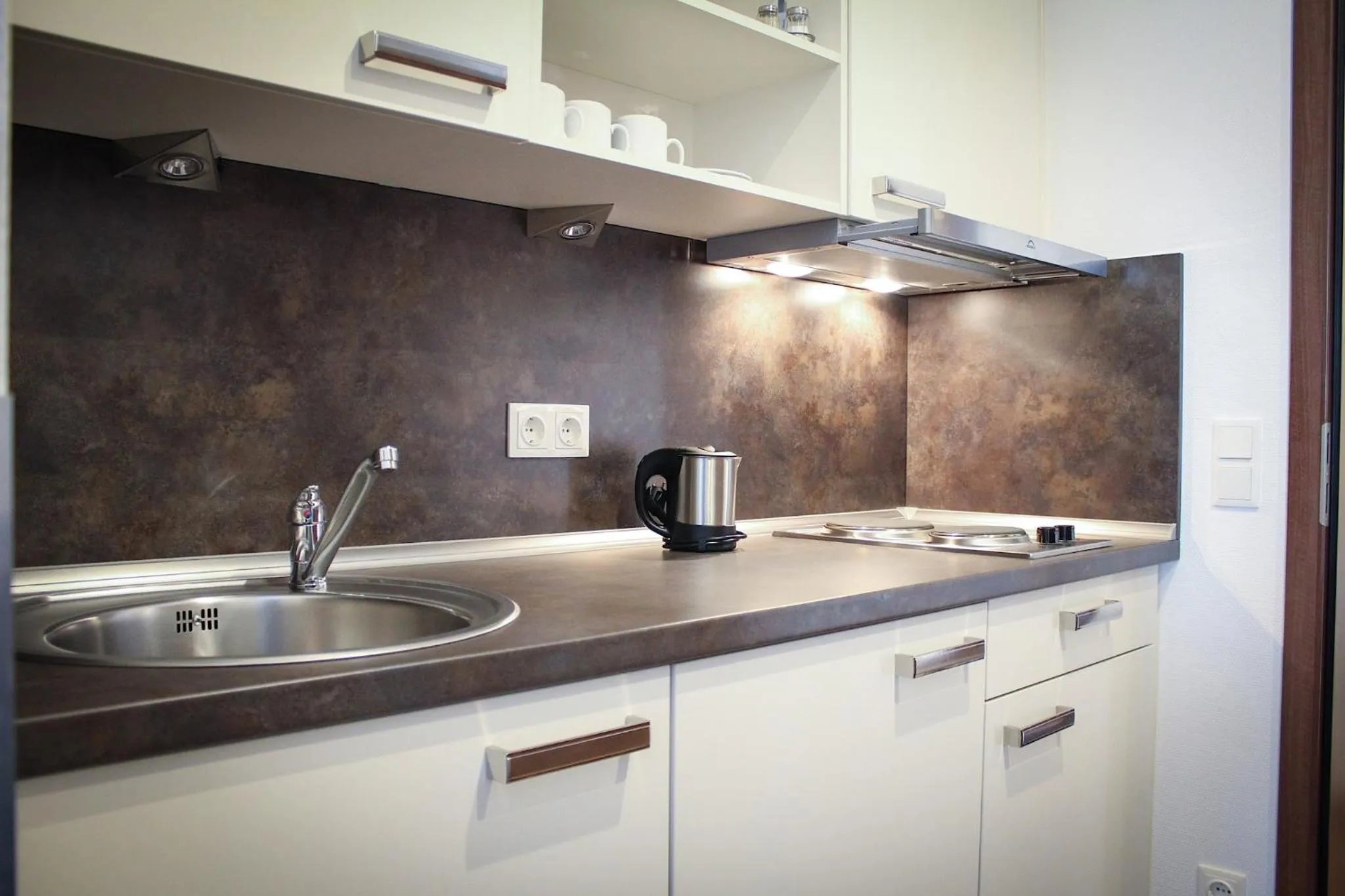 Kitchen or kitchenette in Hotel Rosenhof Garni