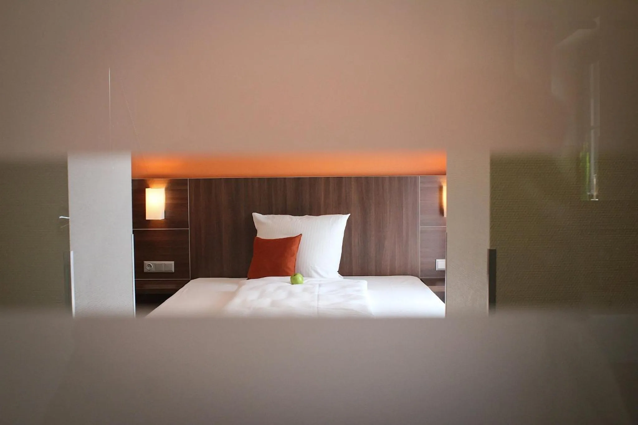 Decorative detail, Bed in Hotel Rosenhof Garni