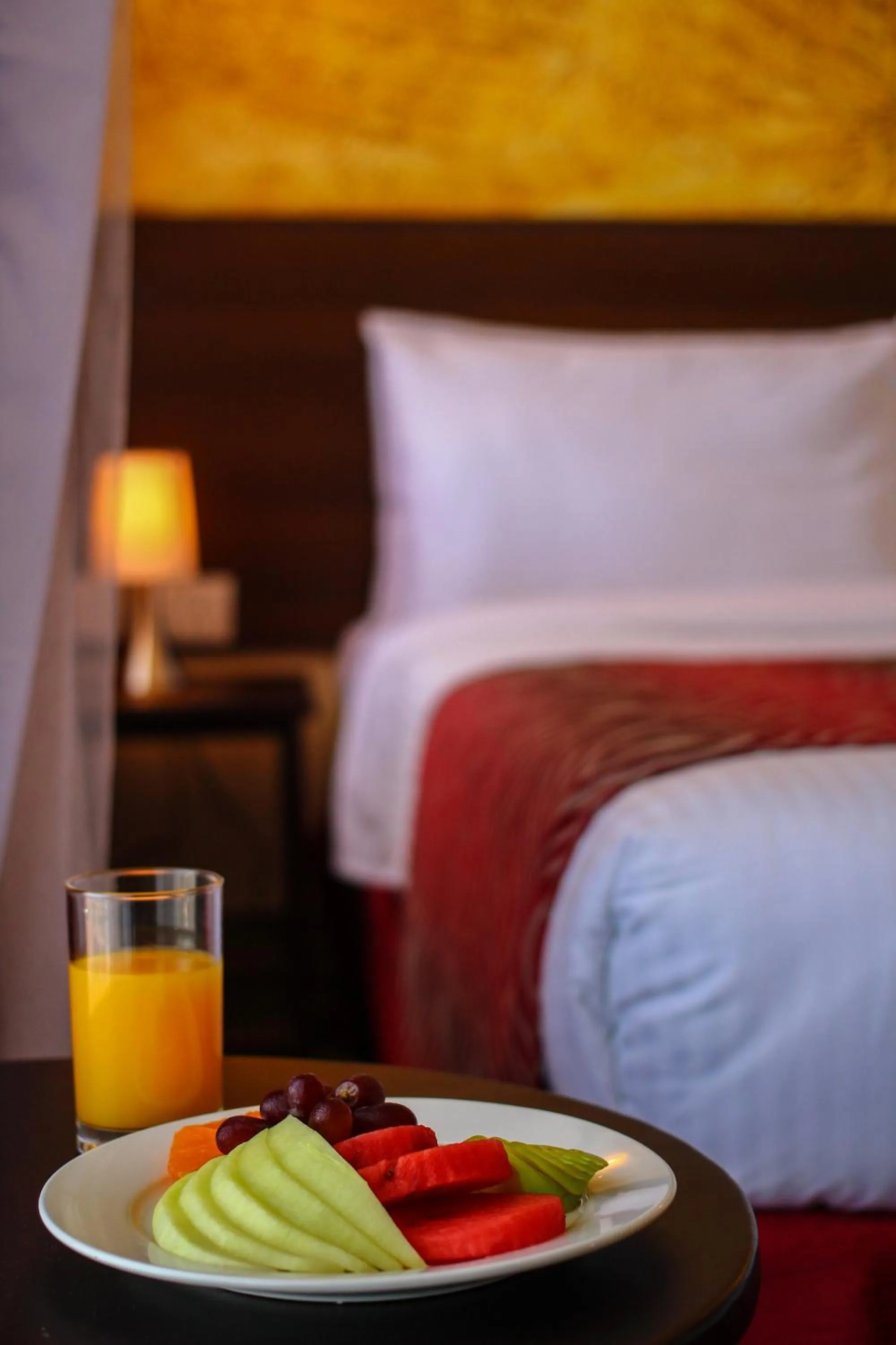 Decorative detail, Bed in Vittoria Suites