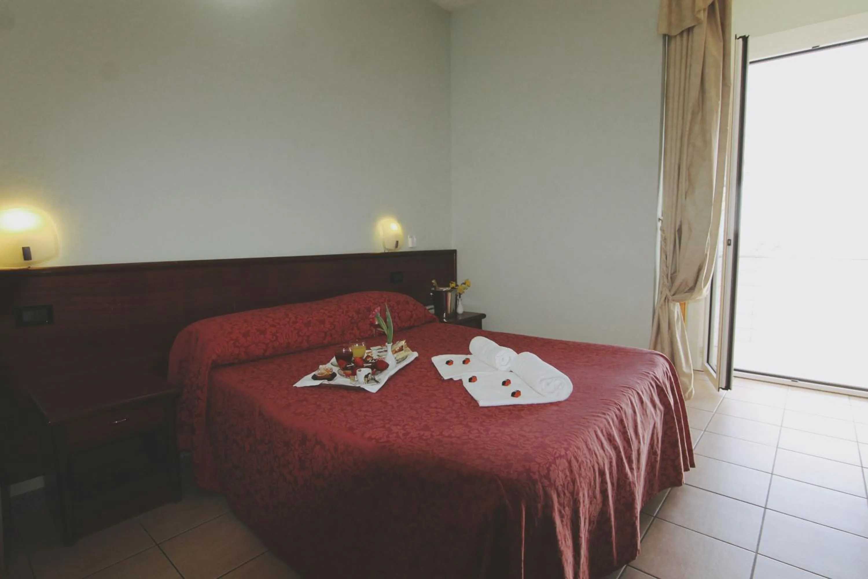 Bed in Hotel San Marco