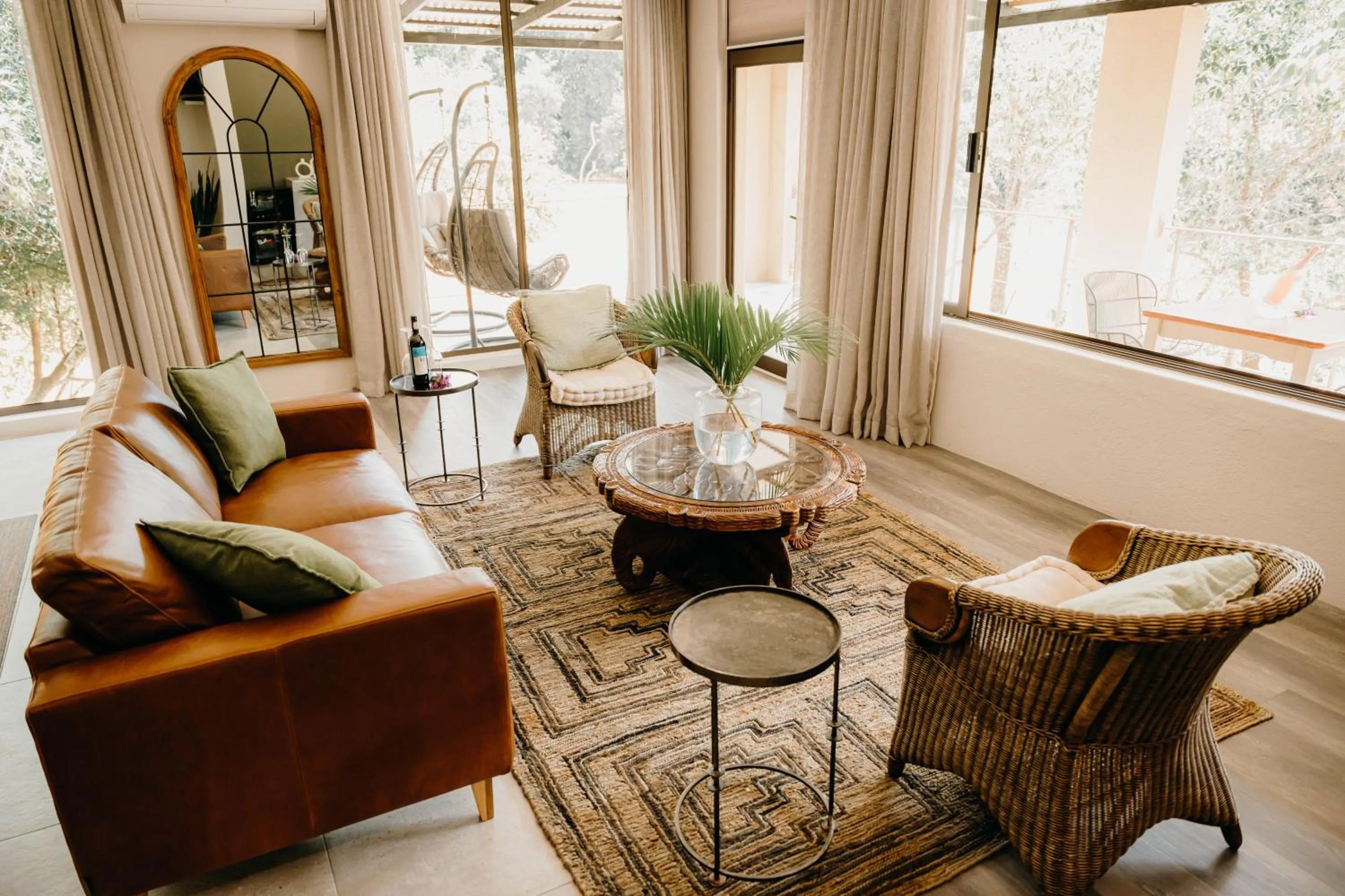 Seating area in Bambuu Lakeside Lodge