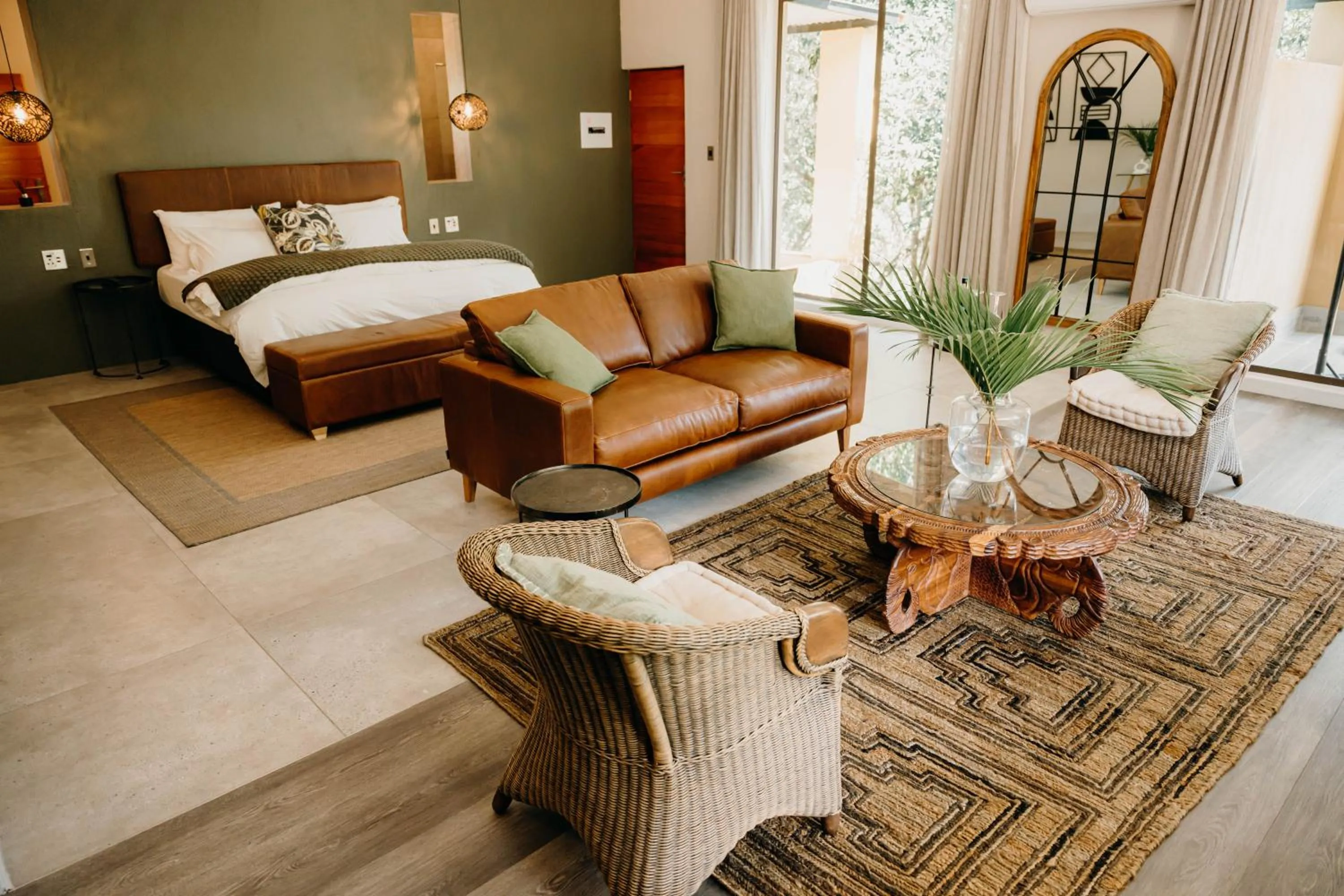 Bed in Bambuu Lakeside Lodge