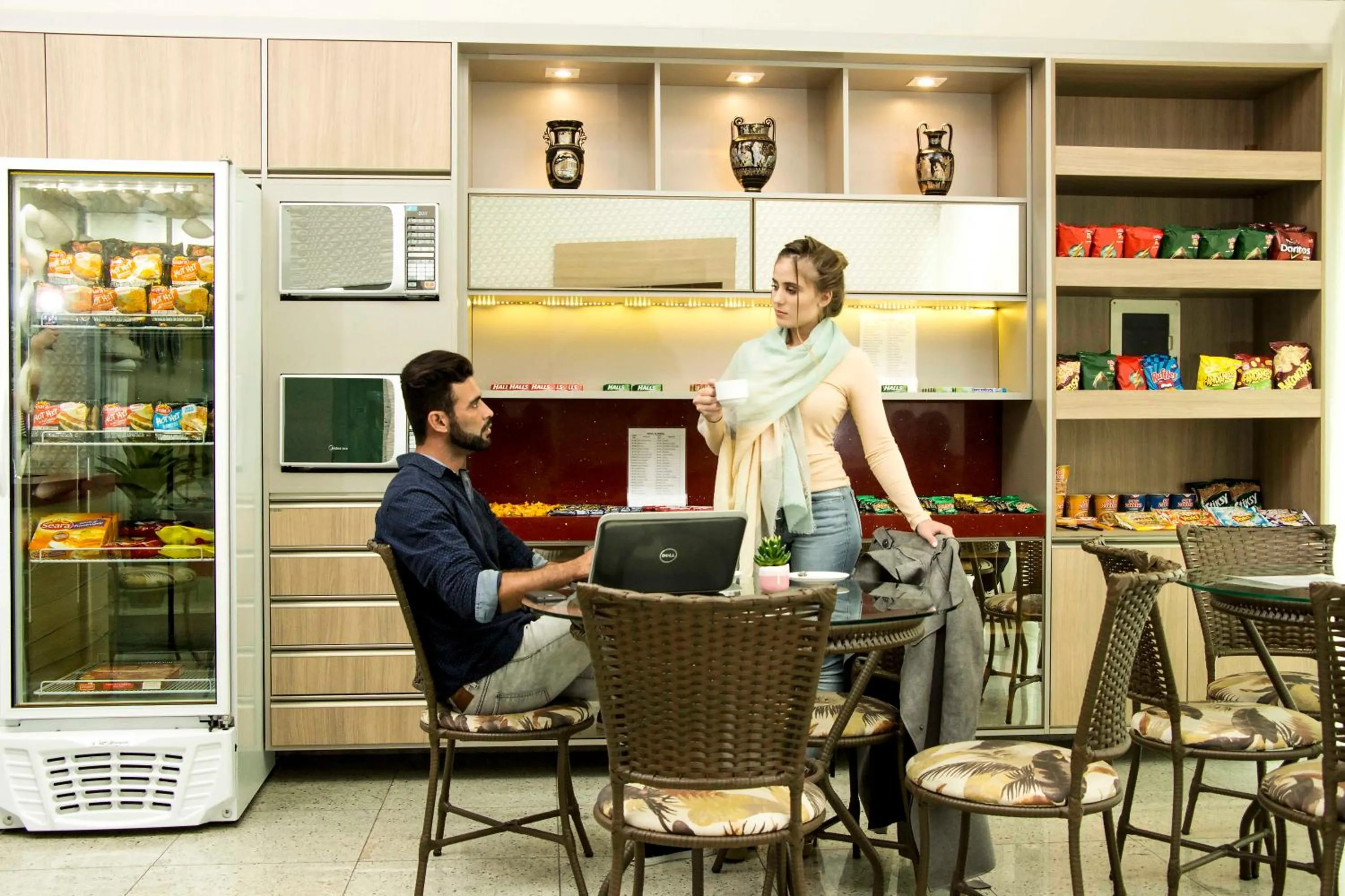 Seating area in Hotel Olympia