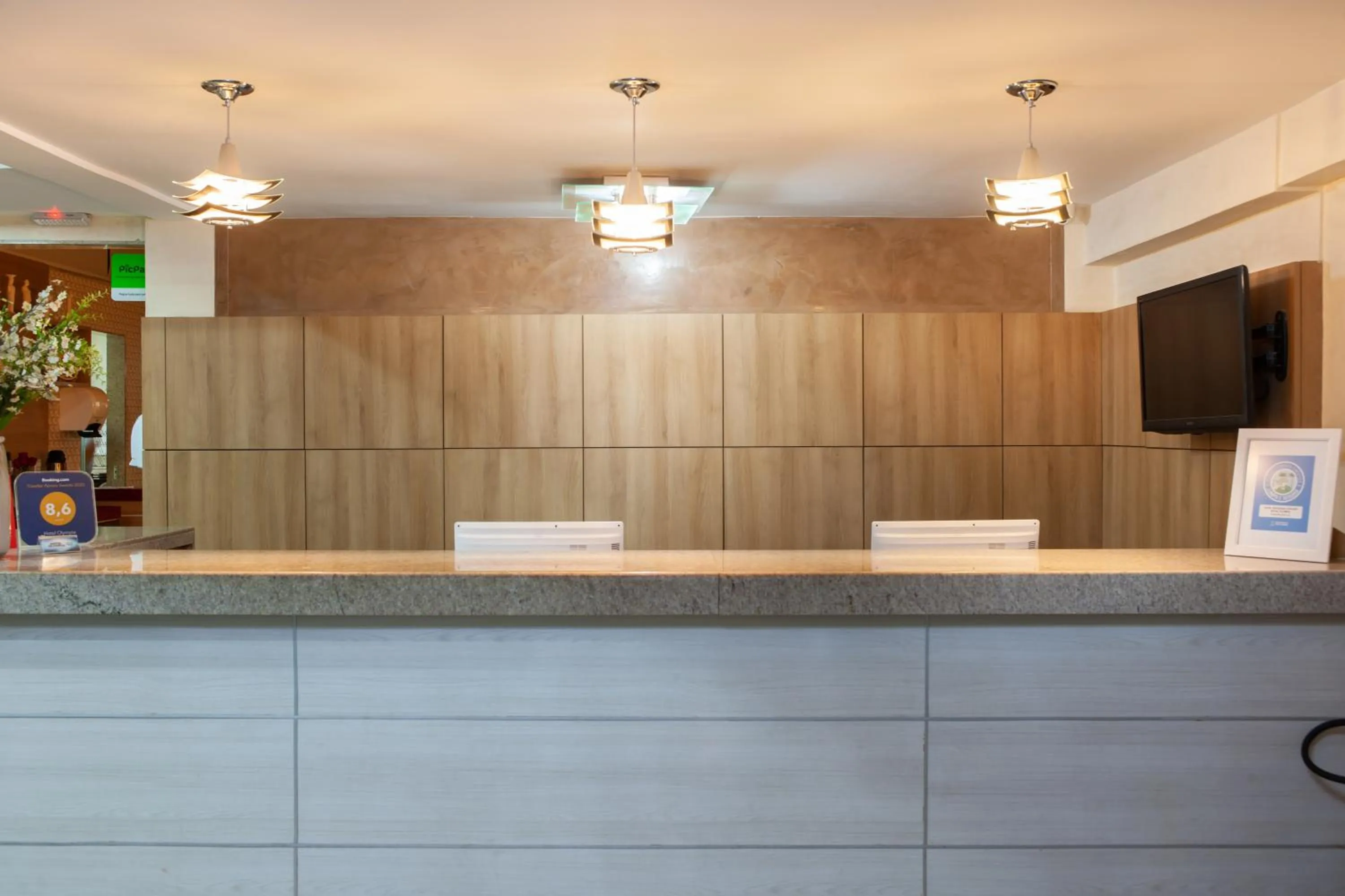 Lobby or reception in Hotel Olympia