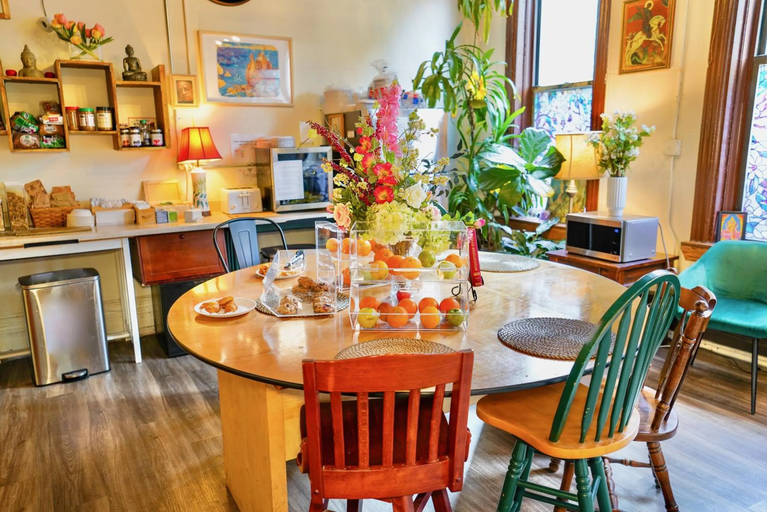 Communal kitchen in Interfaith Retreats