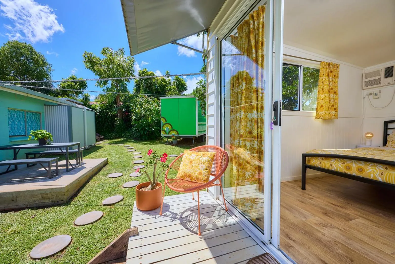 Bedroom in On The Wallaby Eco Lodge