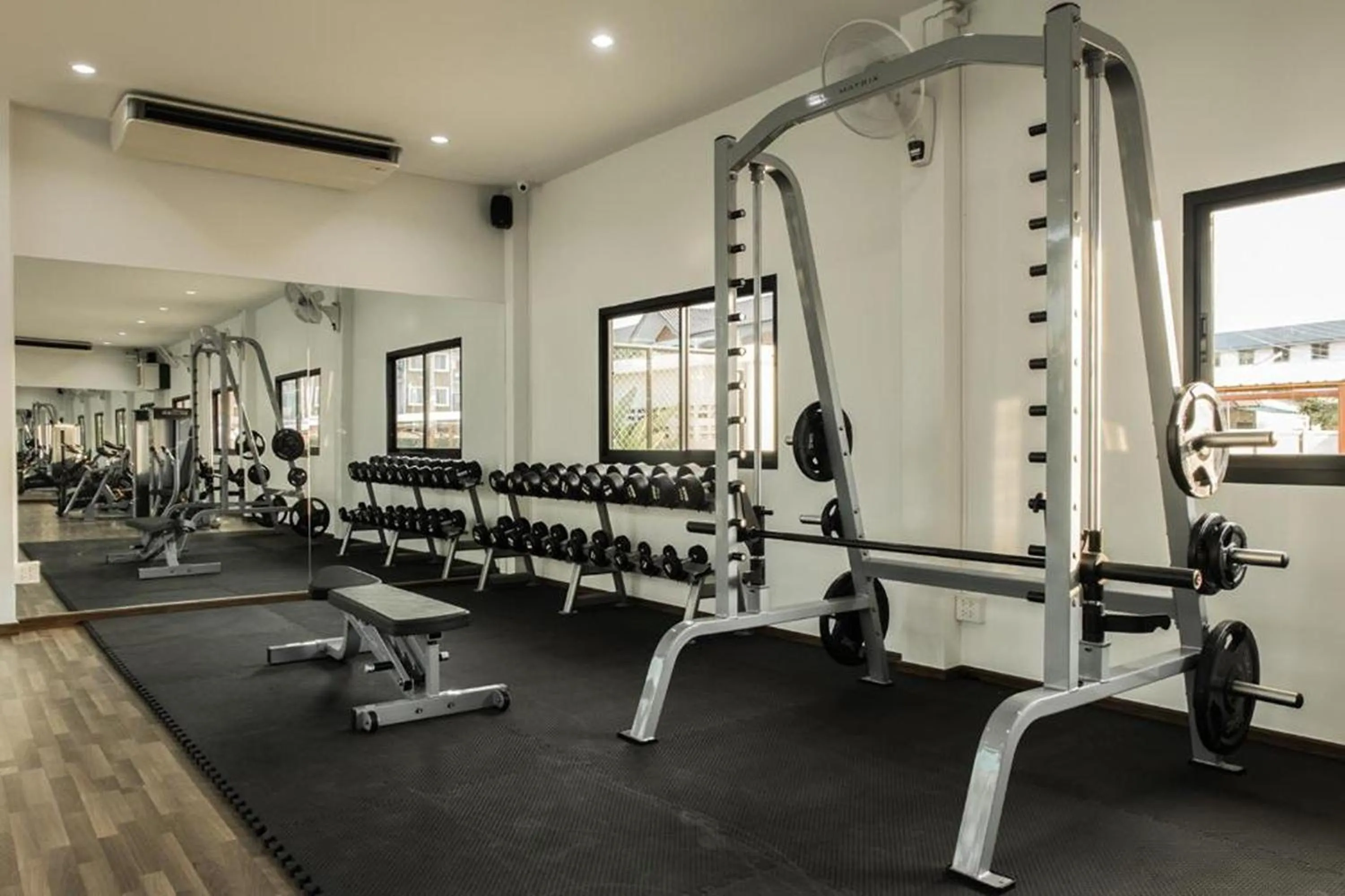 Fitness centre/facilities in Nano Place Hotel