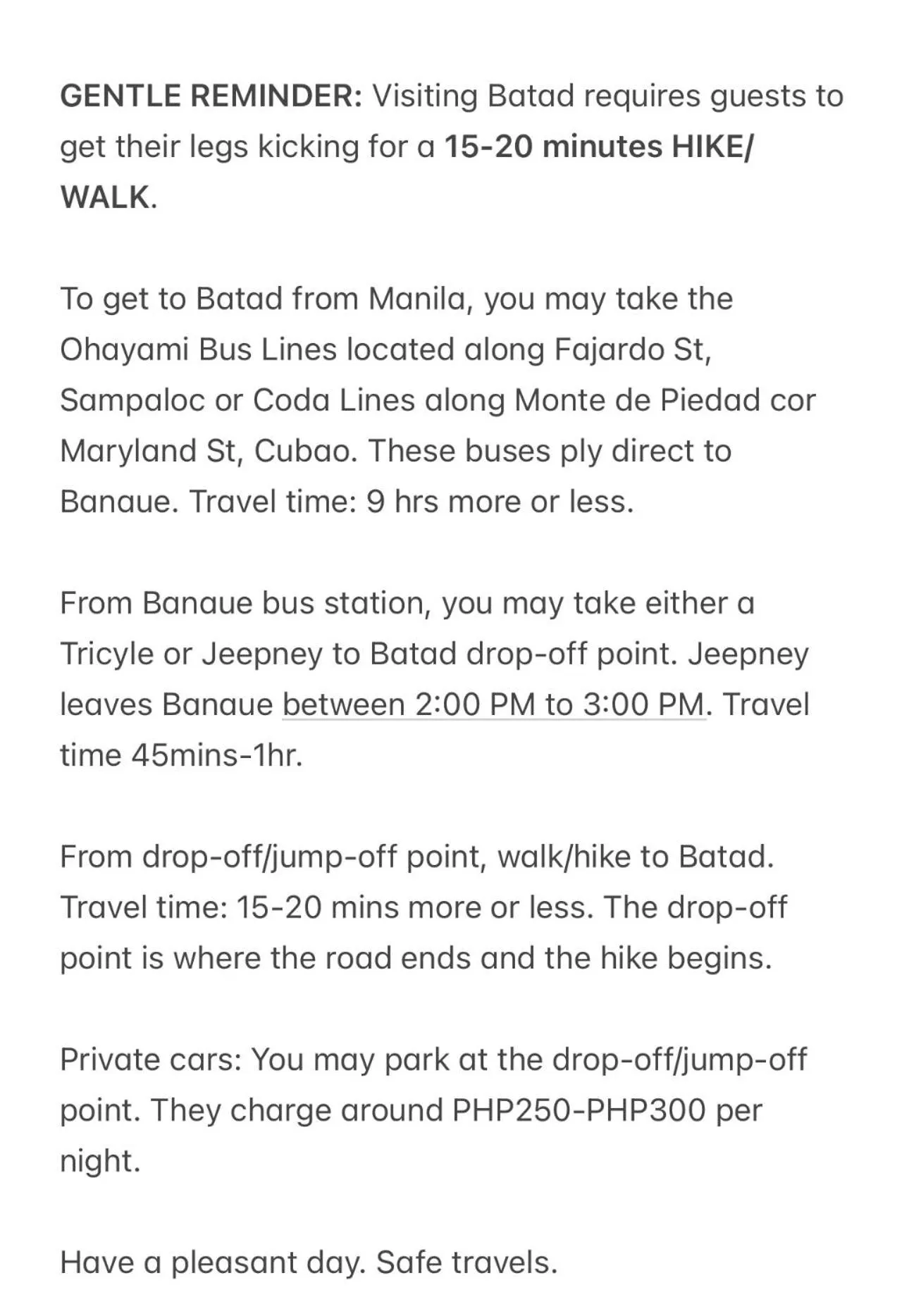 Batad Hillside Inn and Restaurant