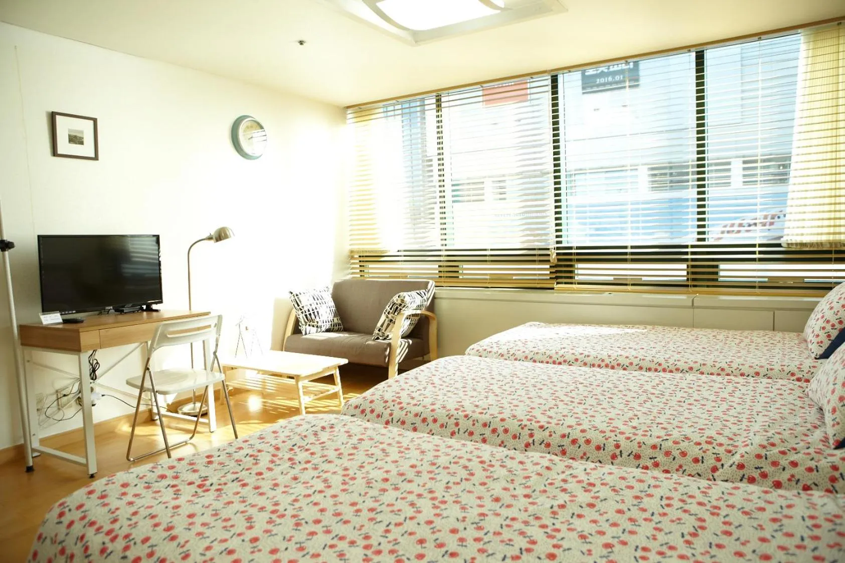 Bed in Sam Stay Hongdae