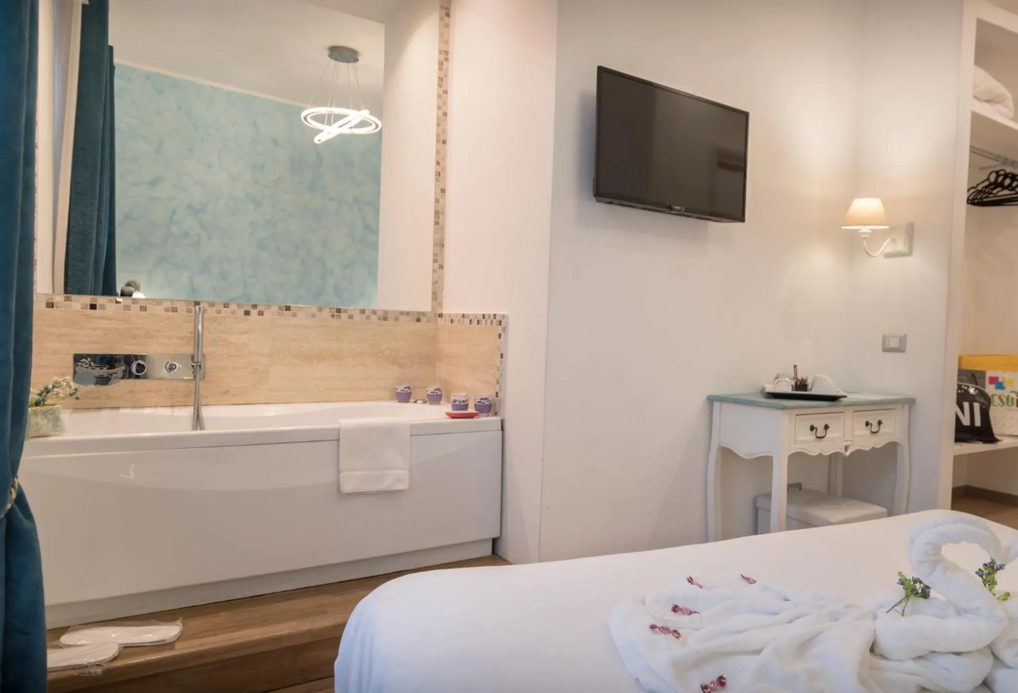 Bed in Your Vatican Suite