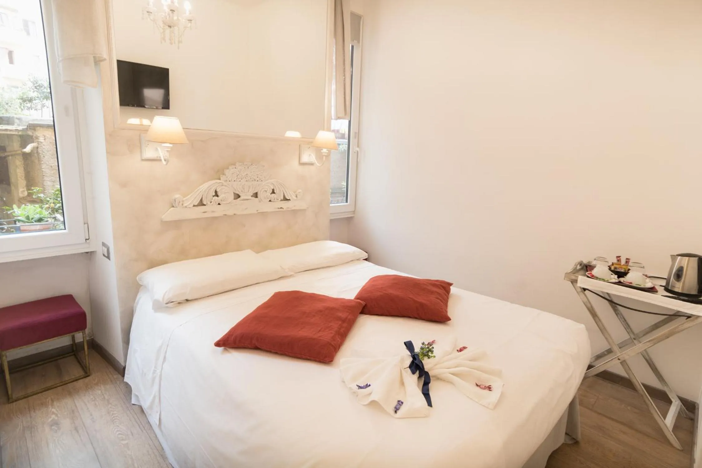 Bed in Your Vatican Suite