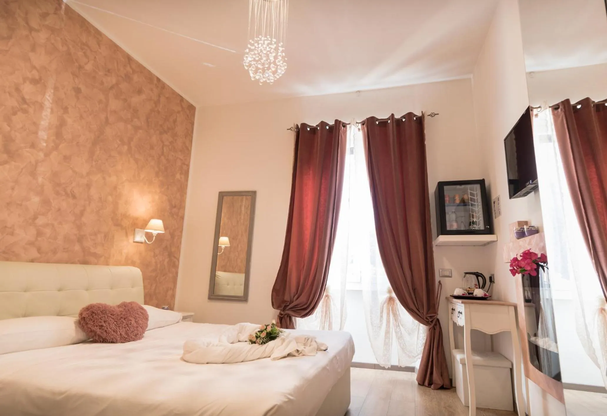 Bed in Your Vatican Suite