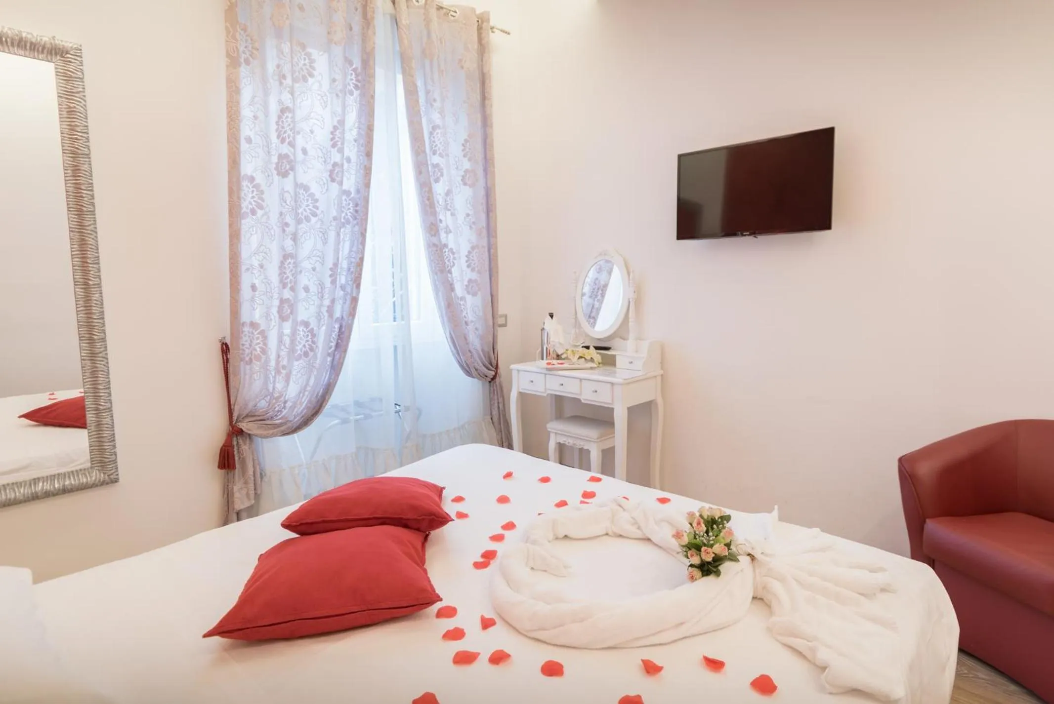 Bed in Your Vatican Suite