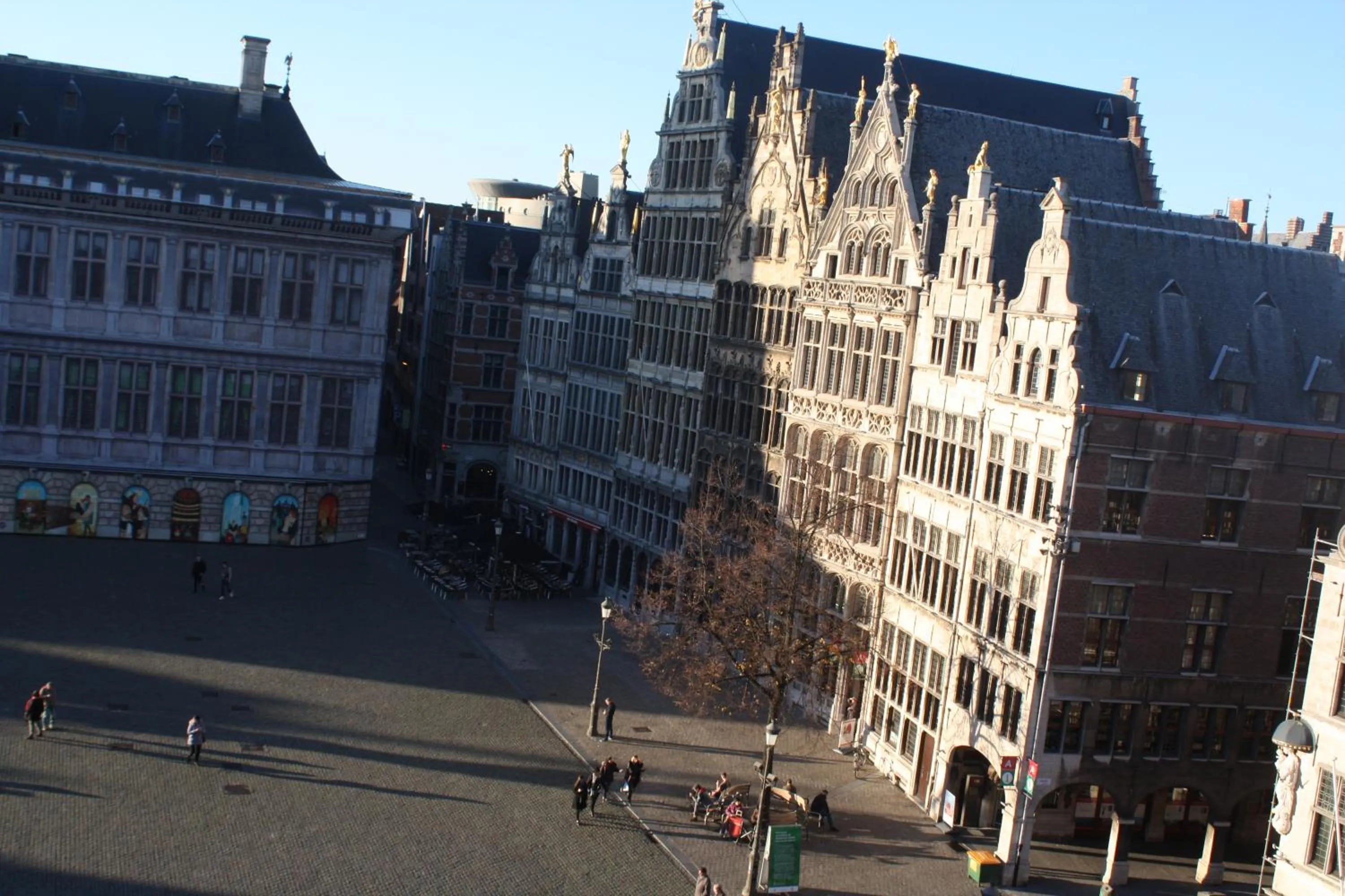 Landmark view in Antwerp City Hostel