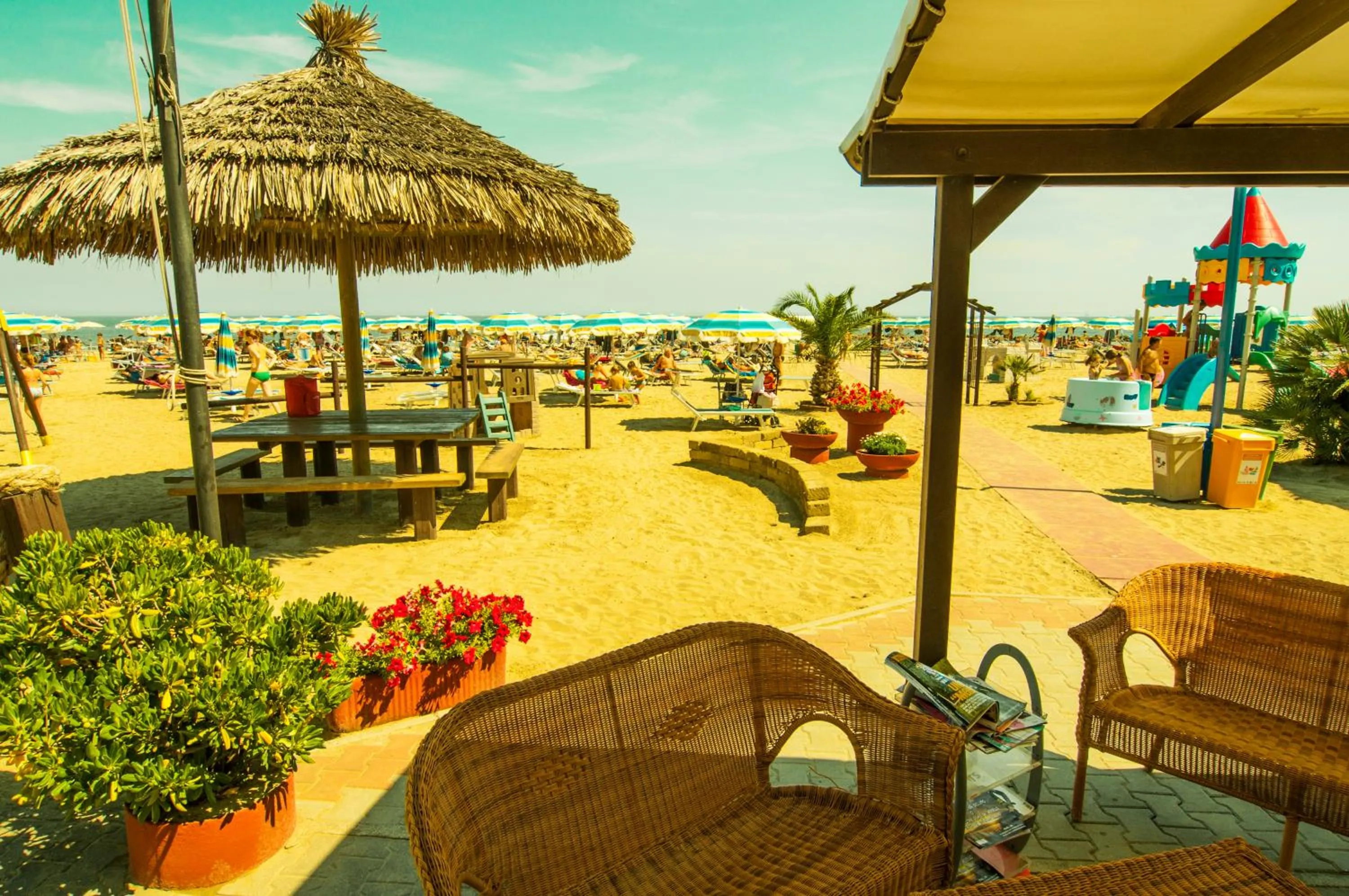 Patio in Hotel Greta B&B