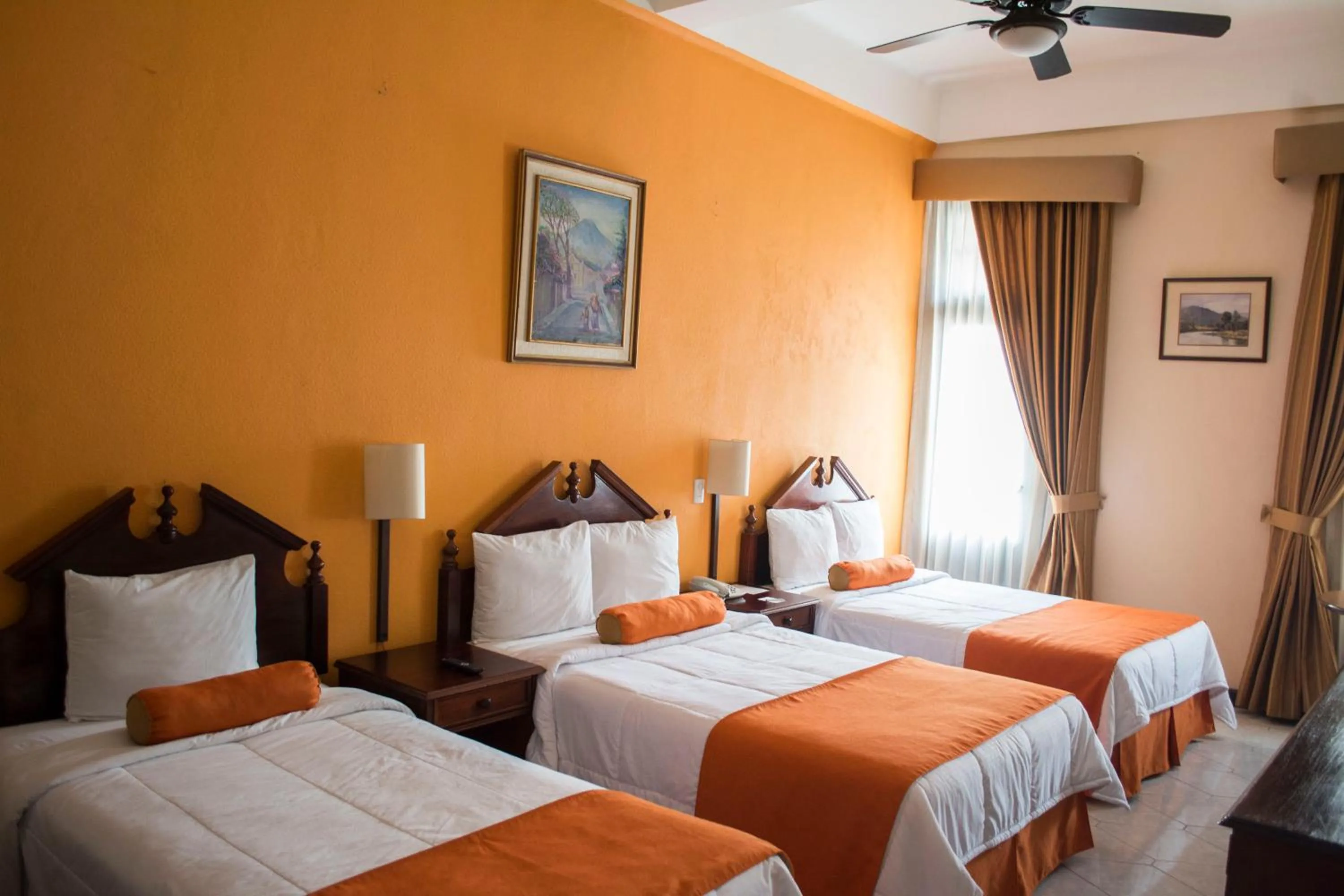 Bed in Hotel Royal Palace