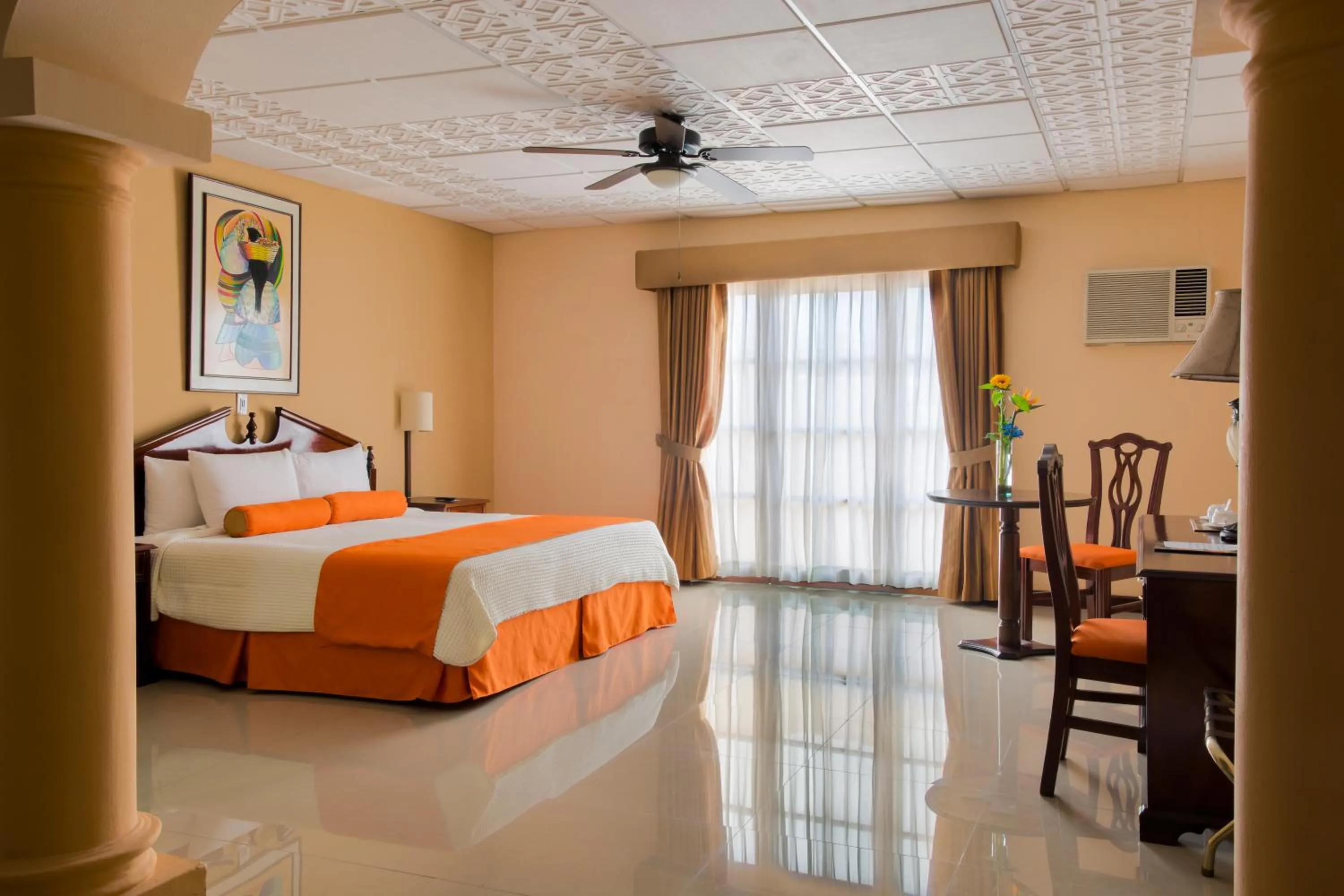 Bed in Hotel Royal Palace