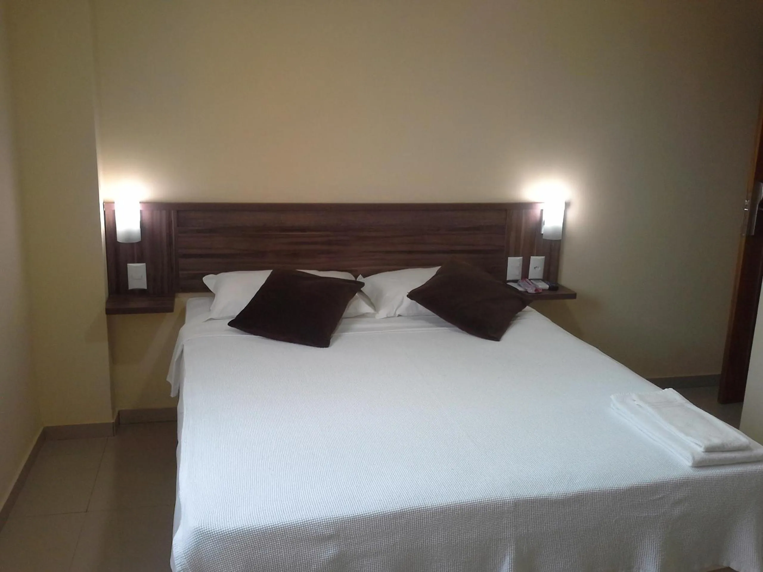 Bed in Hotel Sandis Mirante