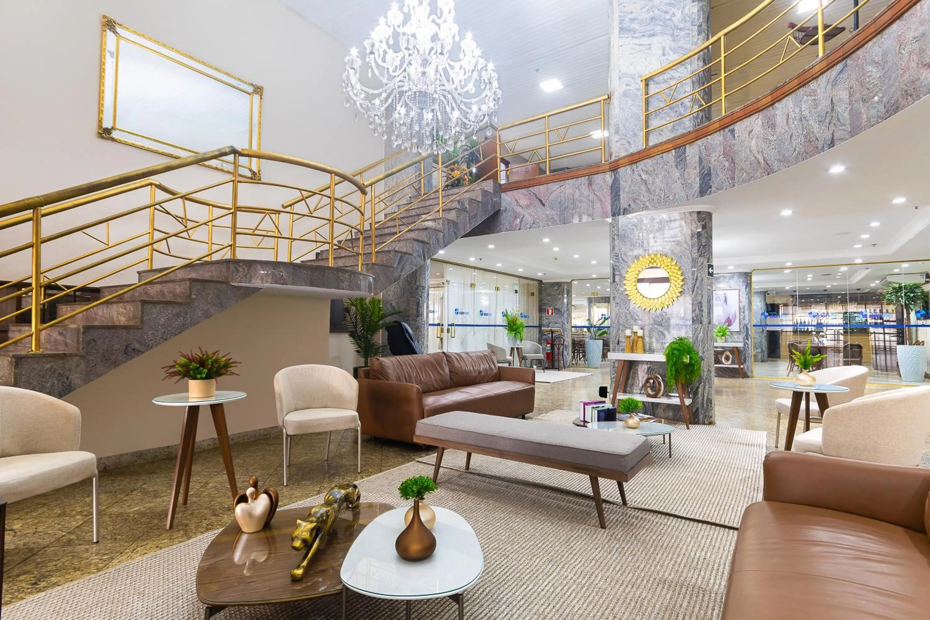 Lobby or reception in Hotel Dan Inn Ribeirão Preto By Nacional Inn