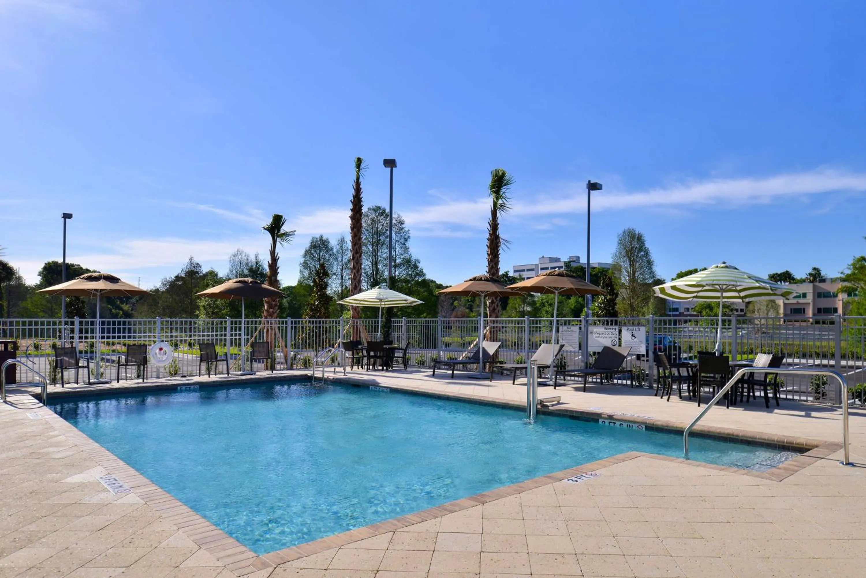Pool view in Hampton Inn & Suites Orlando/Downtown South - Medical Center