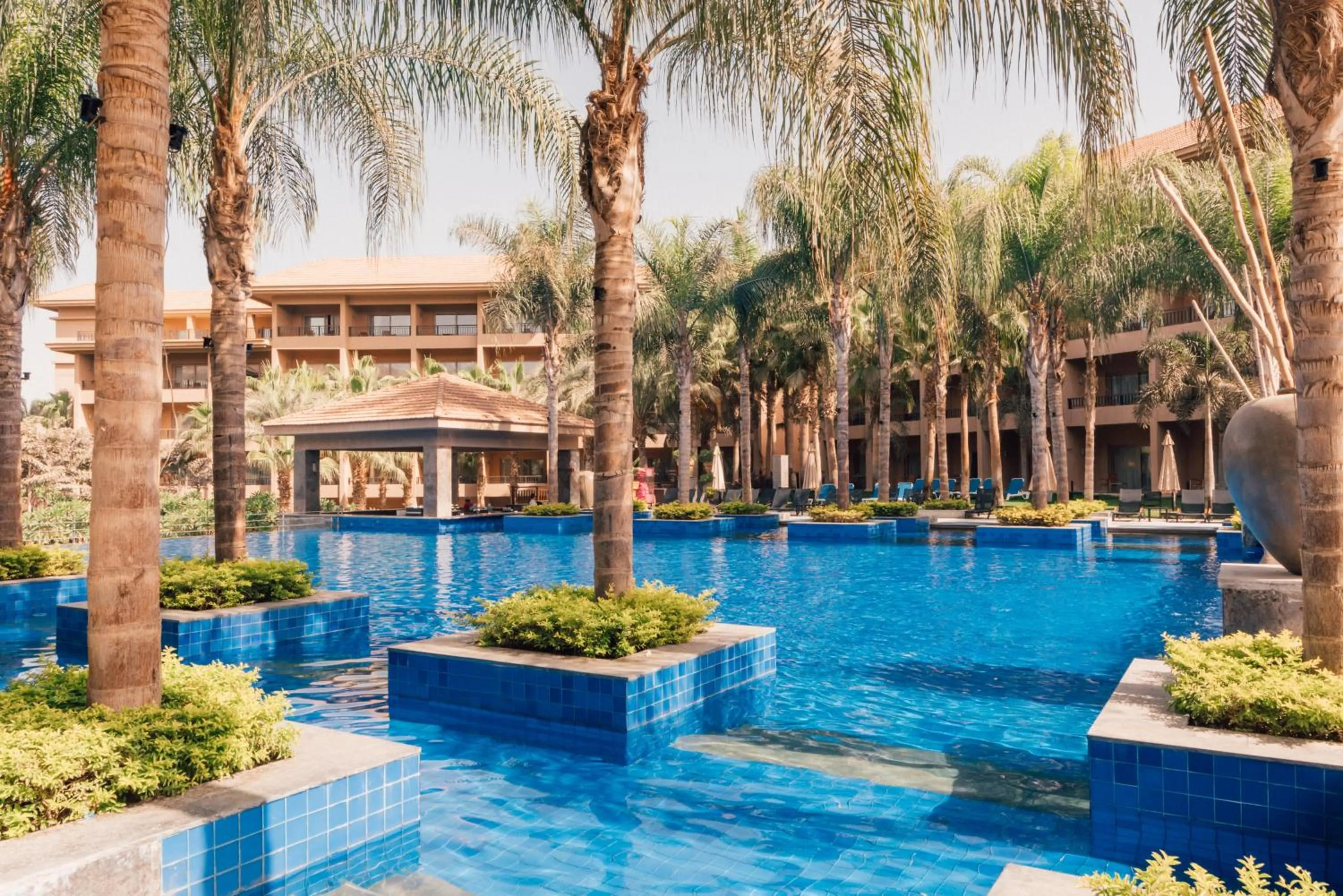 Swimming pool in Dusit Thani LakeView Cairo