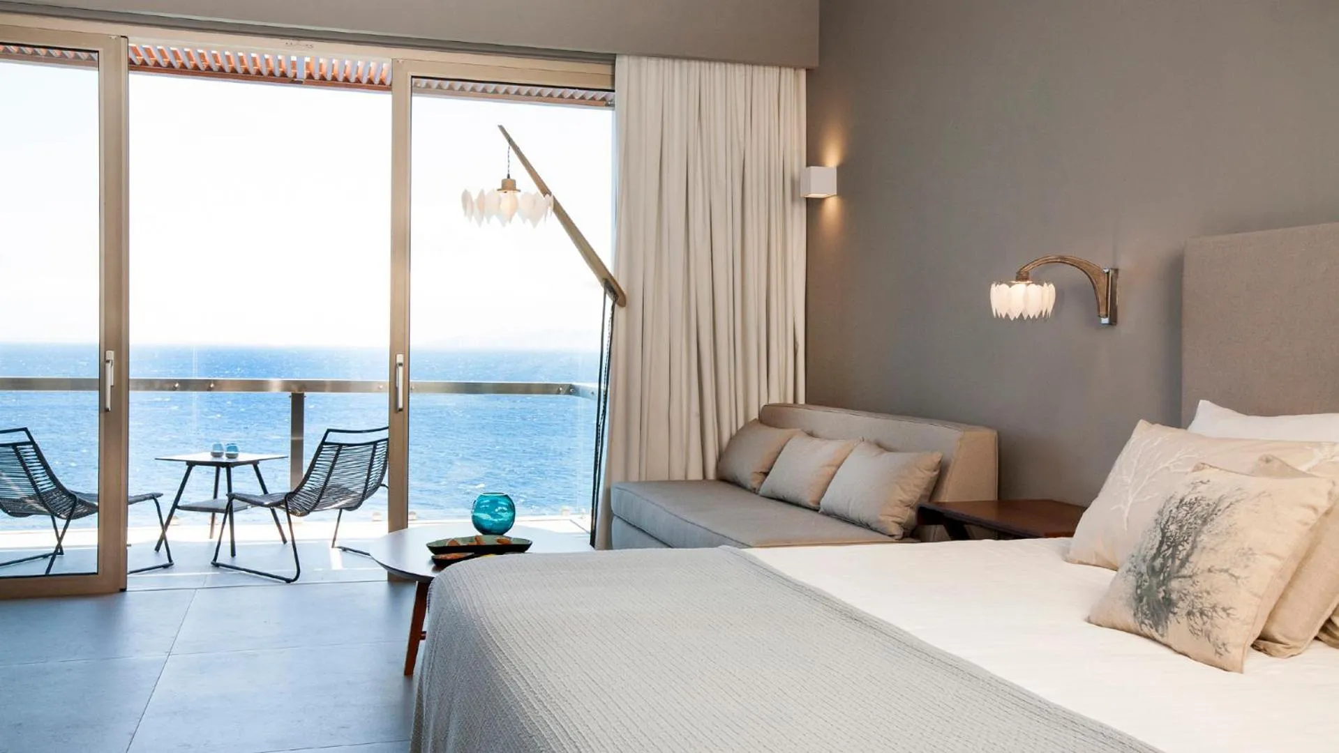Bedroom, Bed in Aquila Elounda Village Resort, Suites & Spa