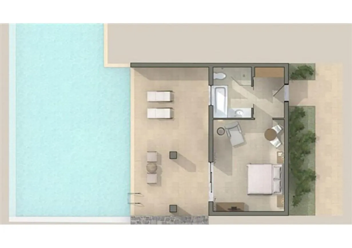 Floor plan in Aquila Elounda Village Resort, Suites & Spa