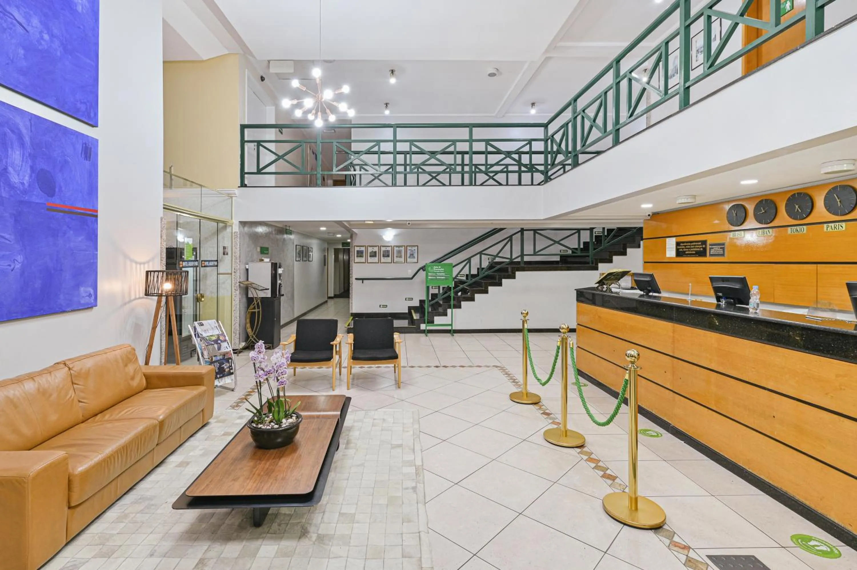 Lobby or reception in Hotel Golden Park Campinas Viracopos By Nacional Inn