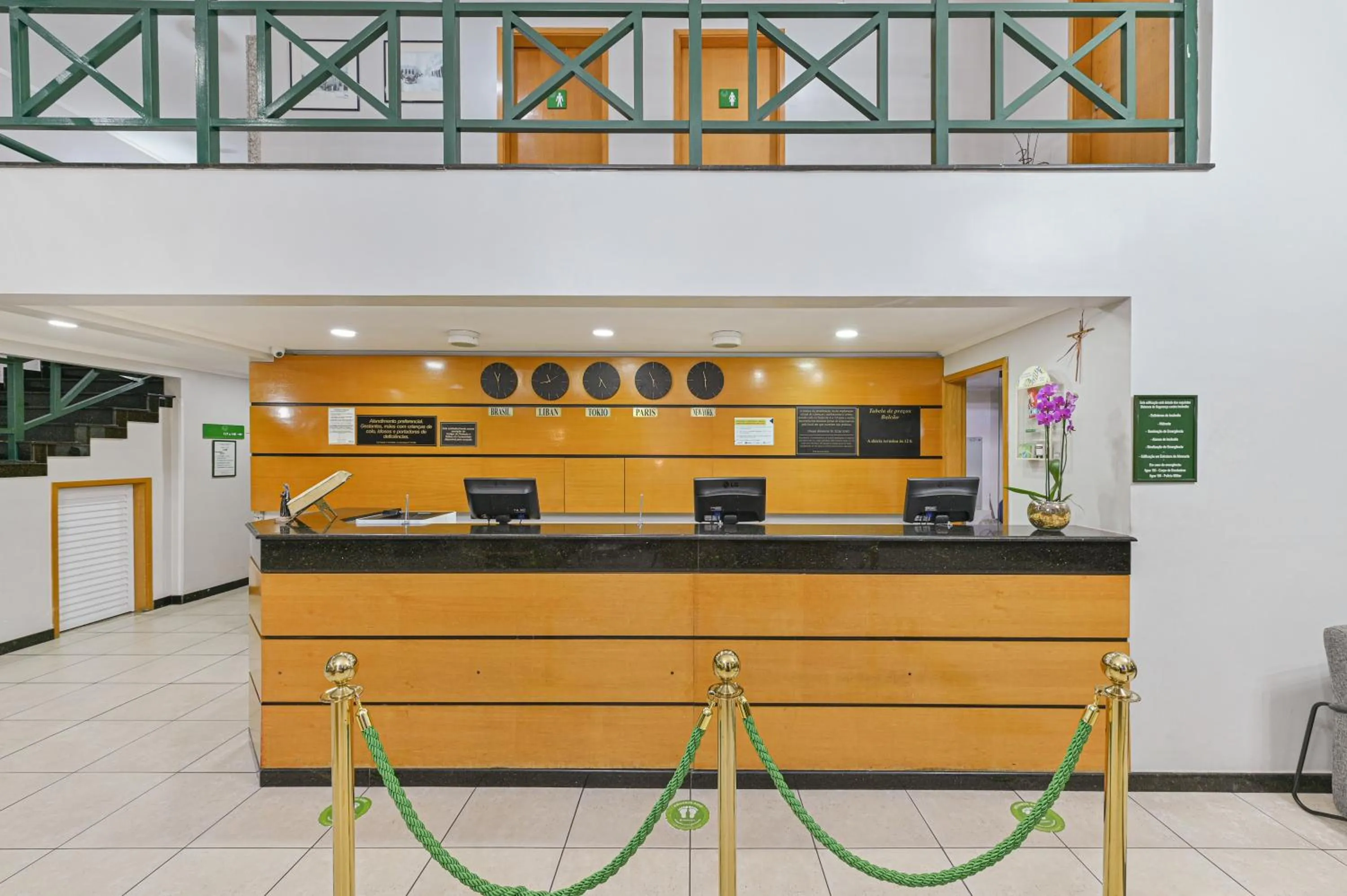 Lobby or reception in Hotel Golden Park Campinas Viracopos By Nacional Inn