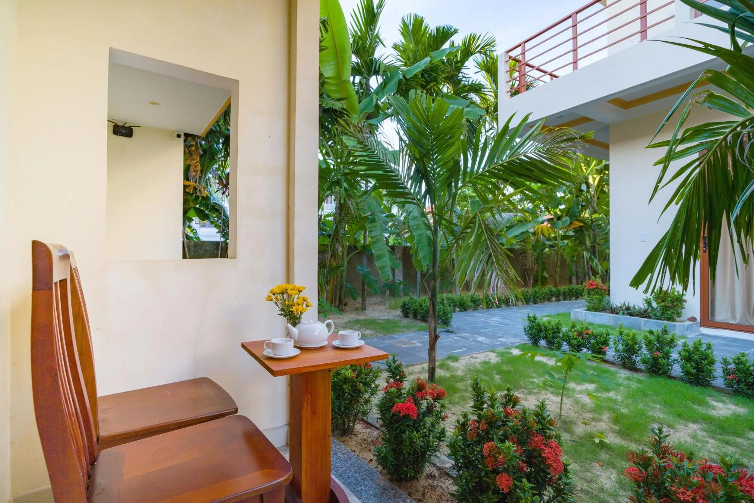 Balcony/Terrace in Herbal Tea Homestay