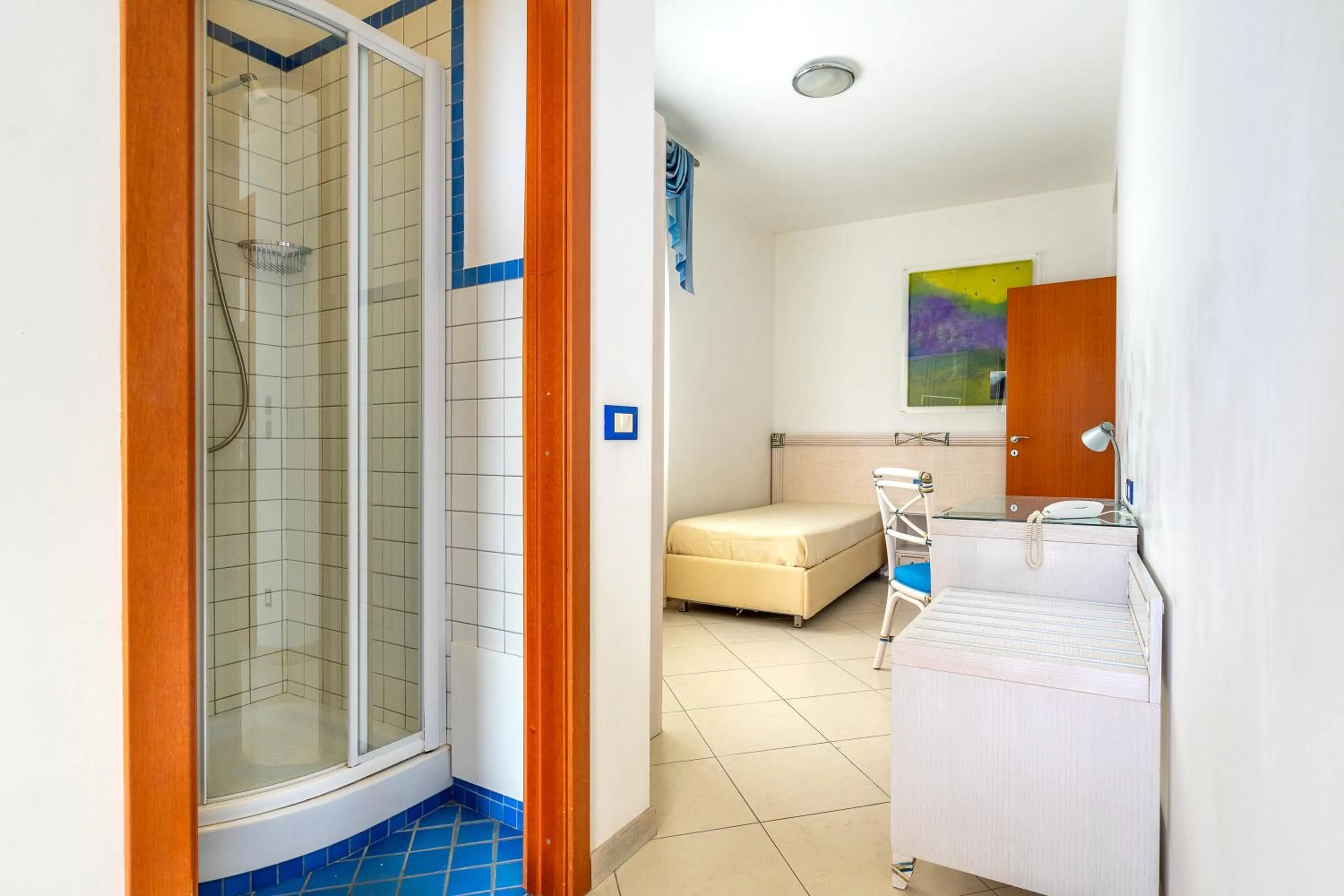 Bed in Elaia Garden Hotel