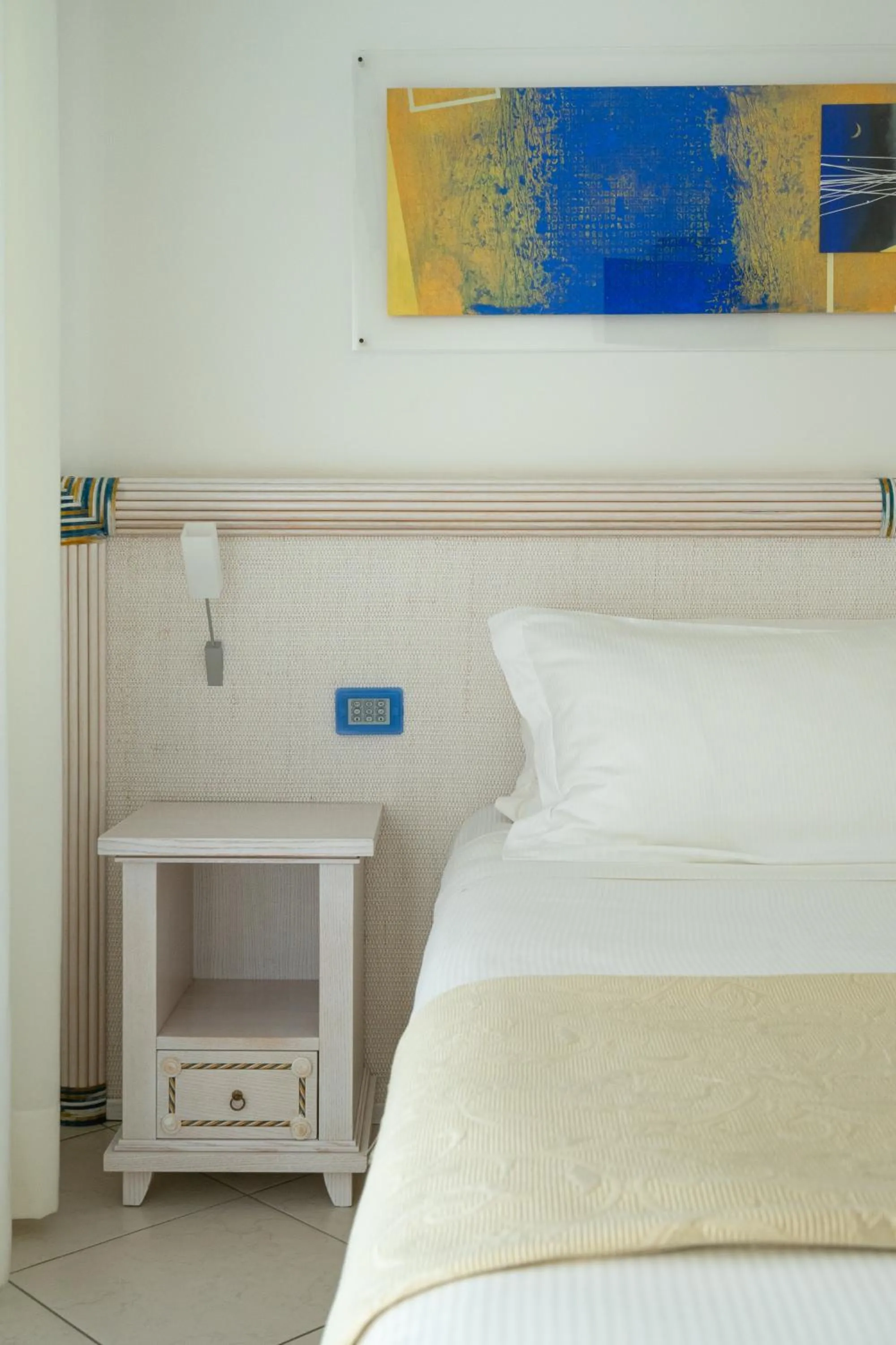 Bed in Elaia Garden Hotel