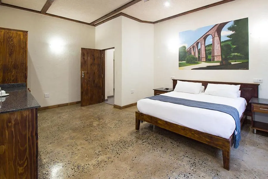 Bed in Stephan's Guest House