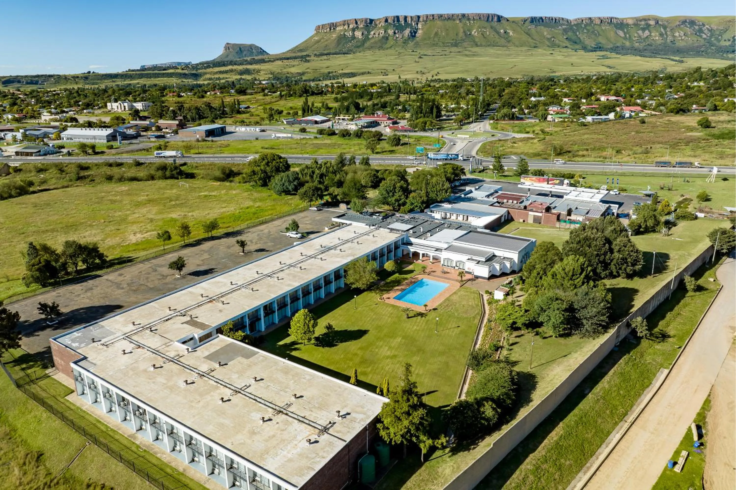 Bird's eye view in African Sky Harrismith Inn