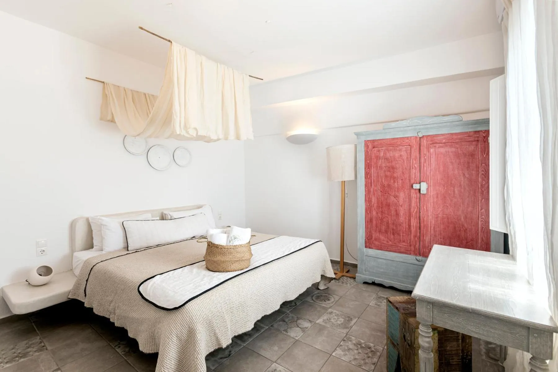 Bedroom, Bed in Grand View - Megalochori Santorini