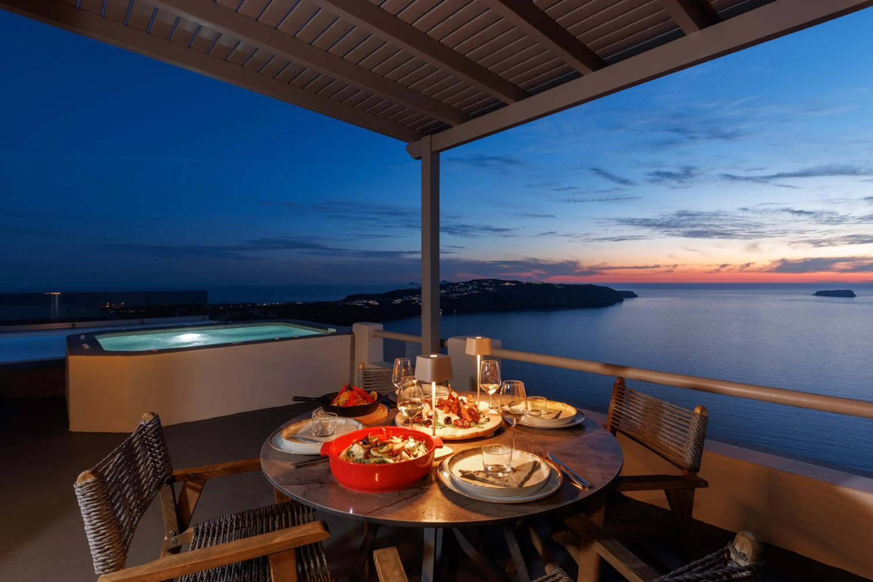 Patio in Grand View - Megalochori Santorini