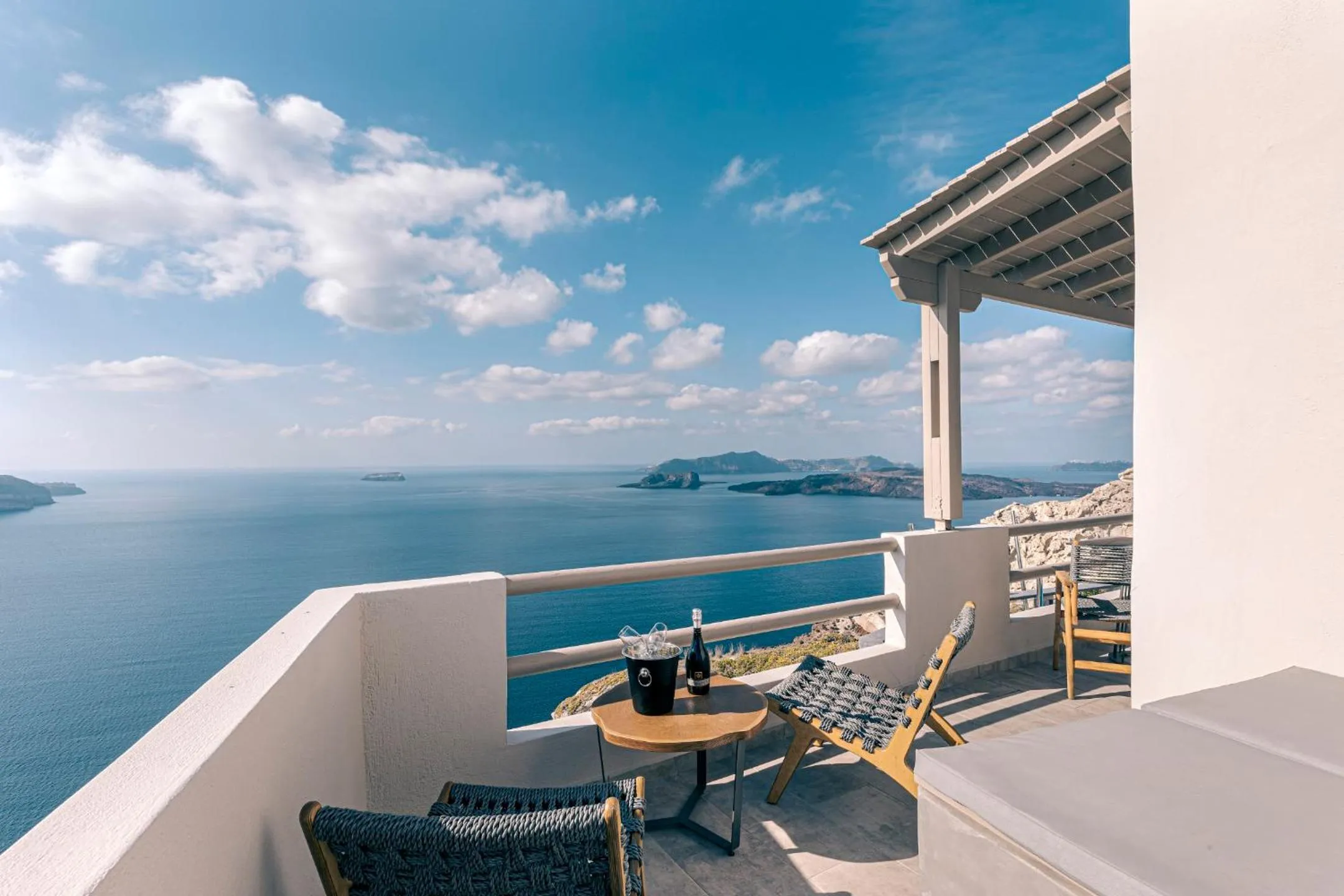 Patio in Grand View - Megalochori Santorini