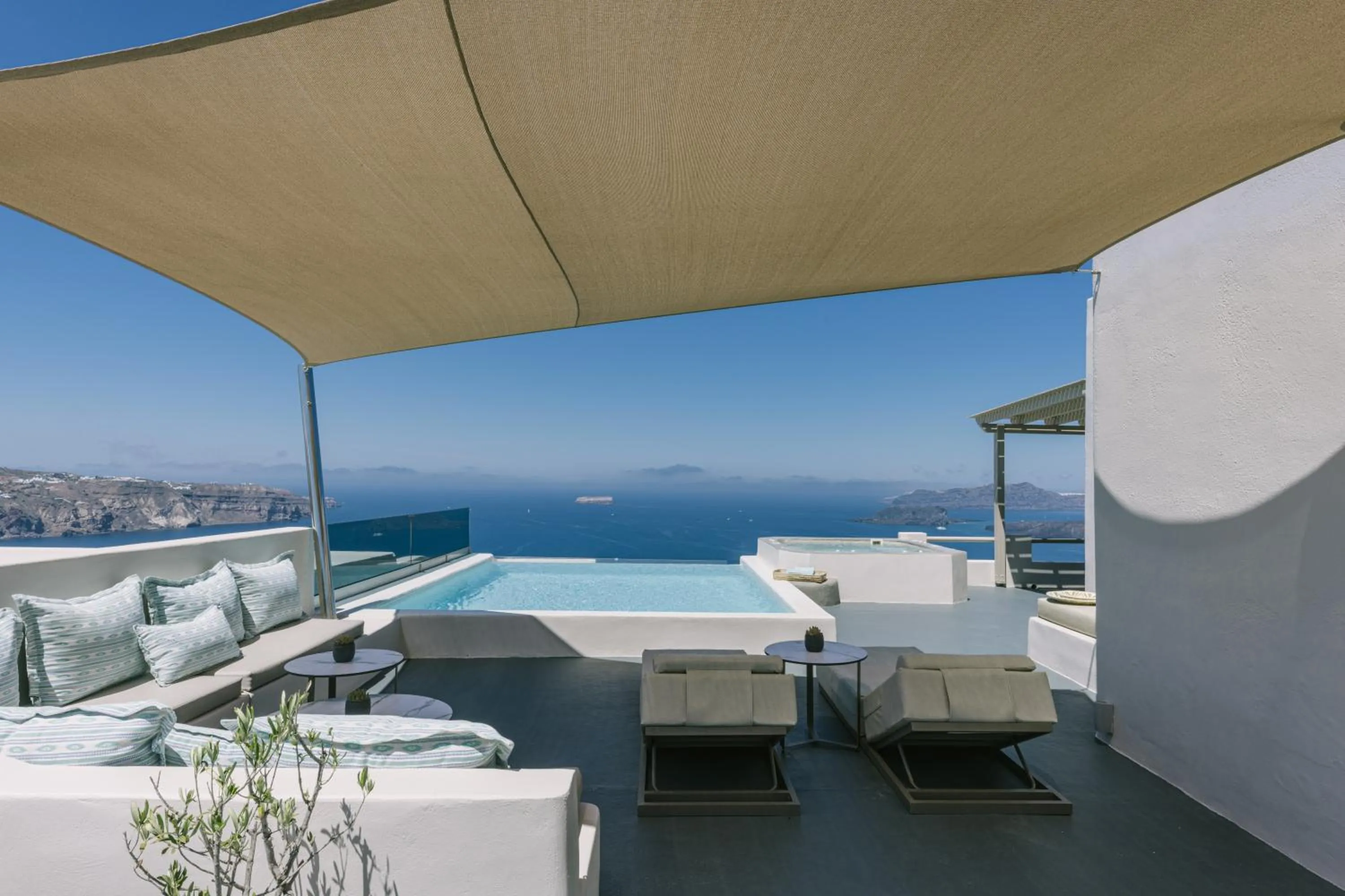 Patio in Grand View - Megalochori Santorini