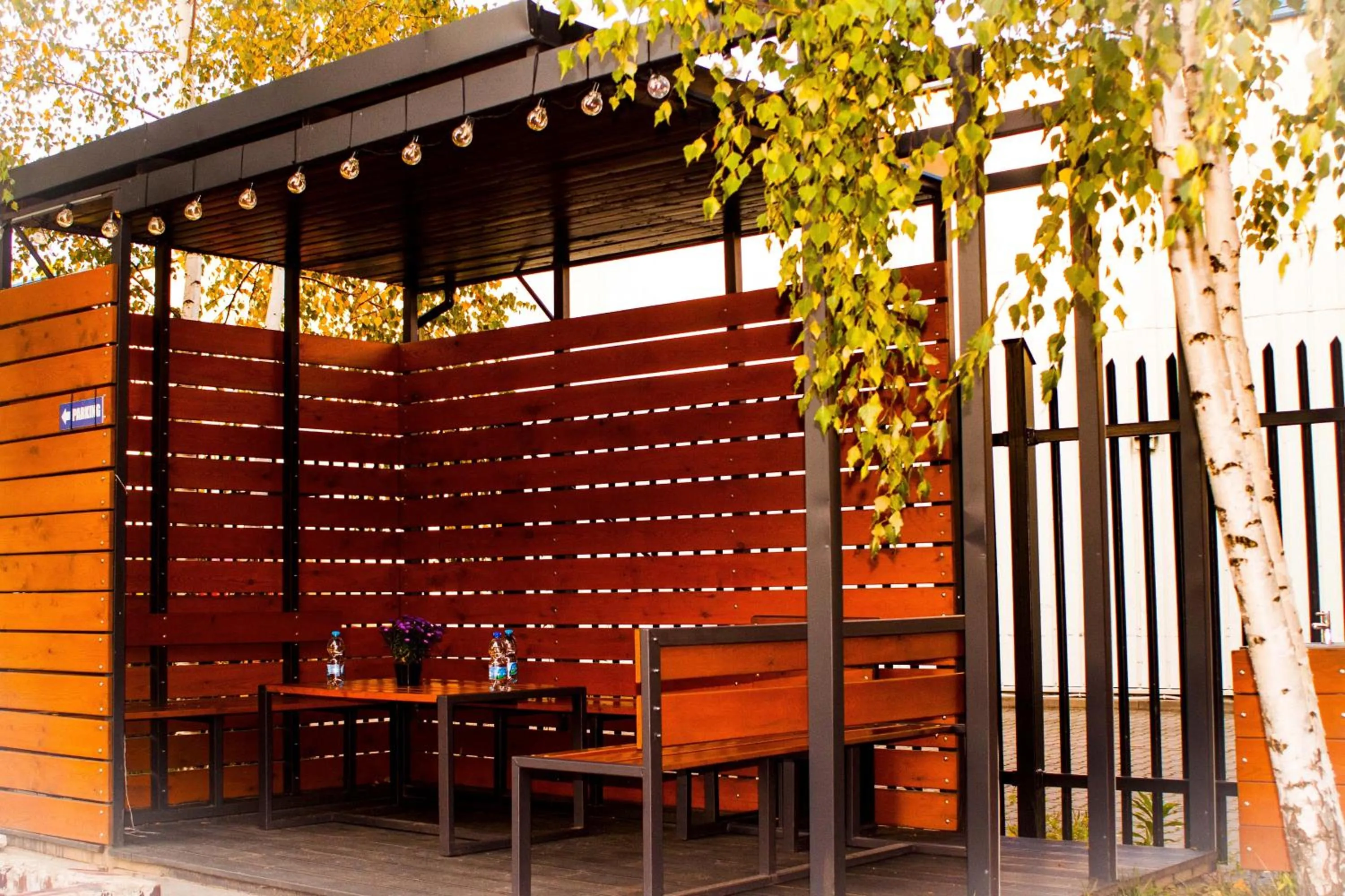 Patio in Arcus Premium Hostel