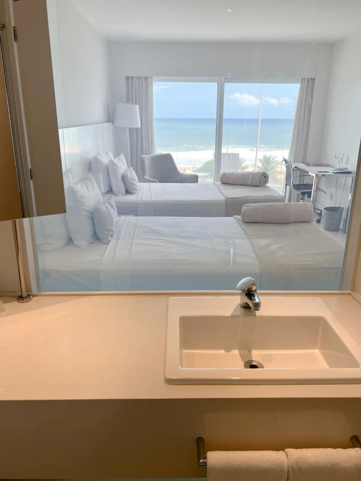 Bathroom, Bed in CDesign Hotel