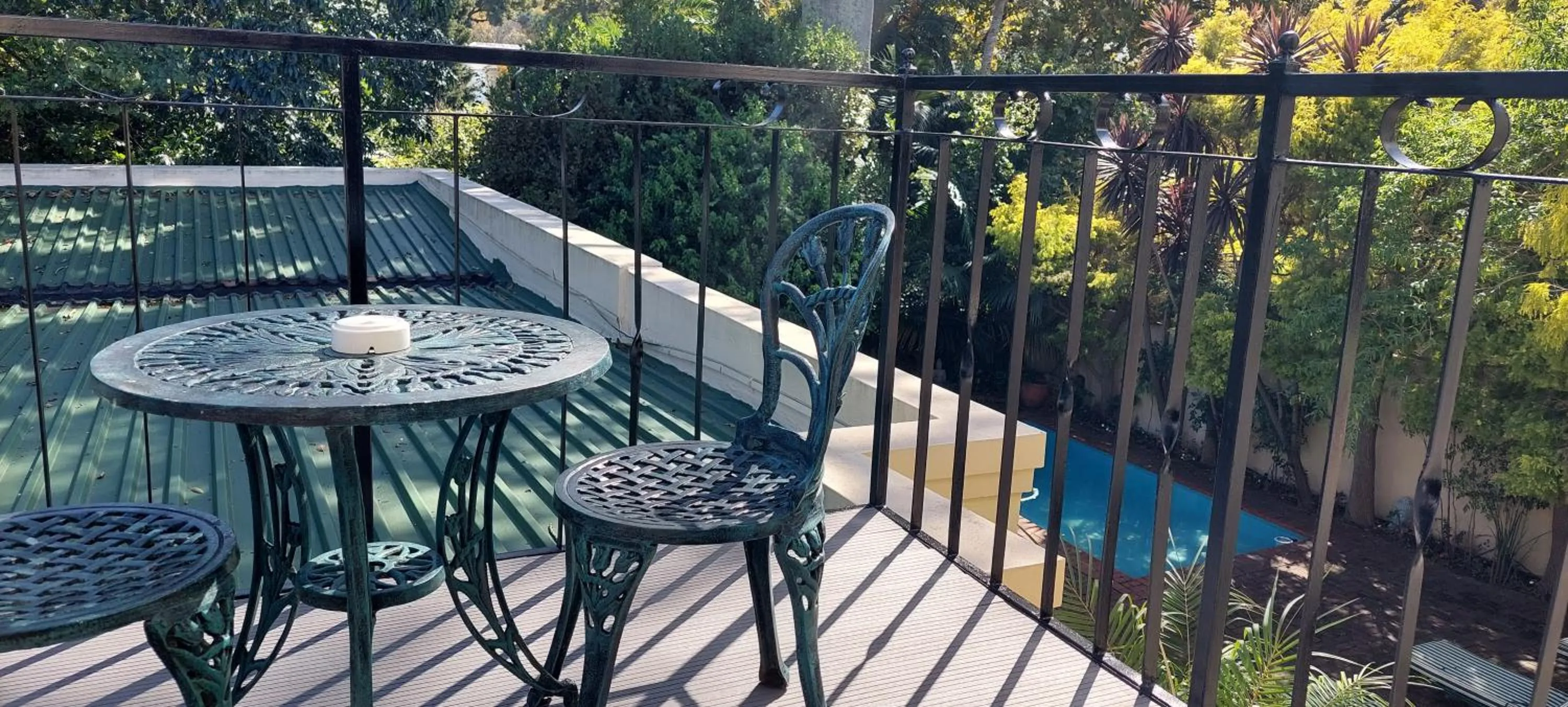 Patio in Riversong Guest House