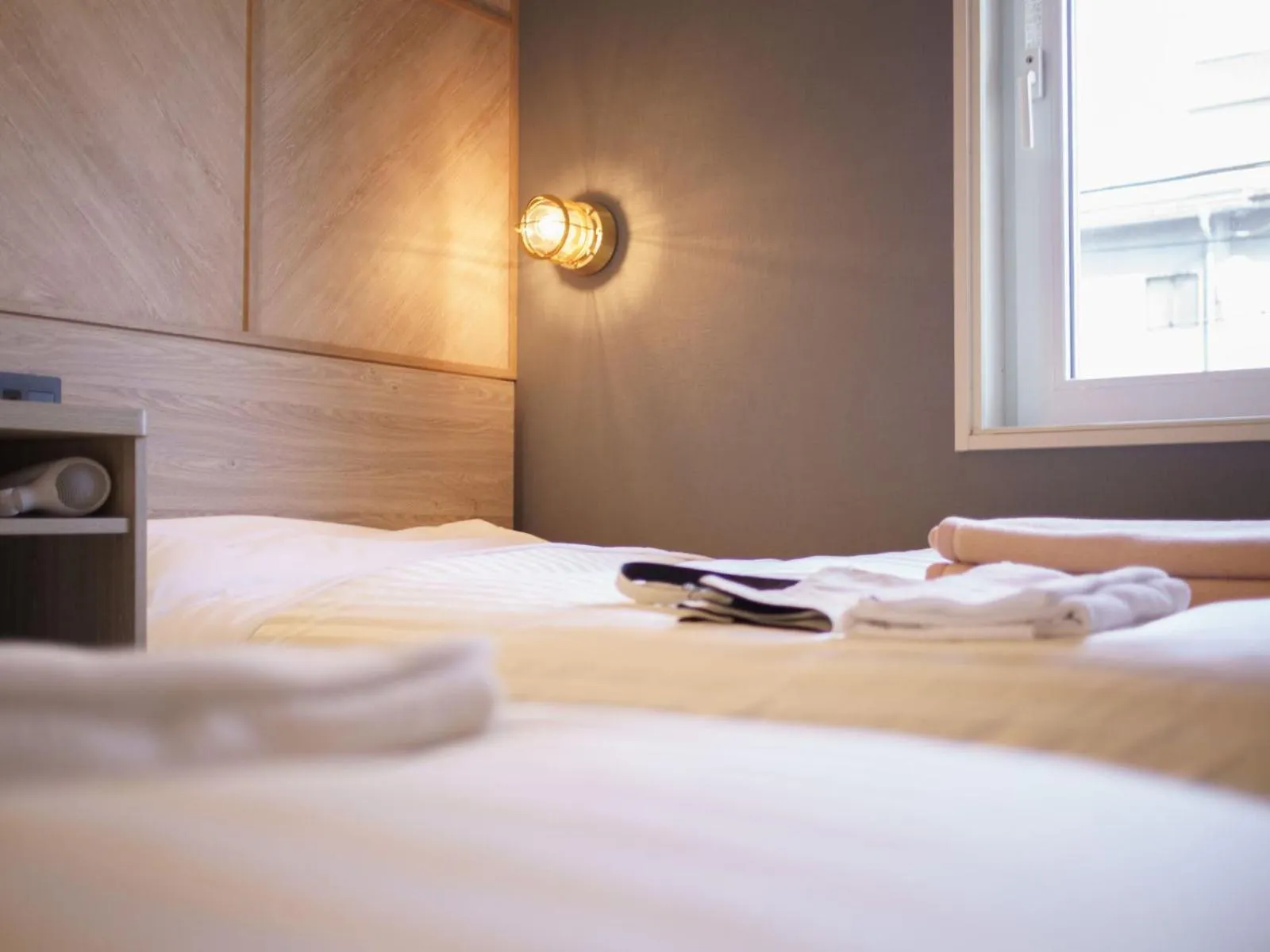 Bed in Super Hotel Gotemba 1