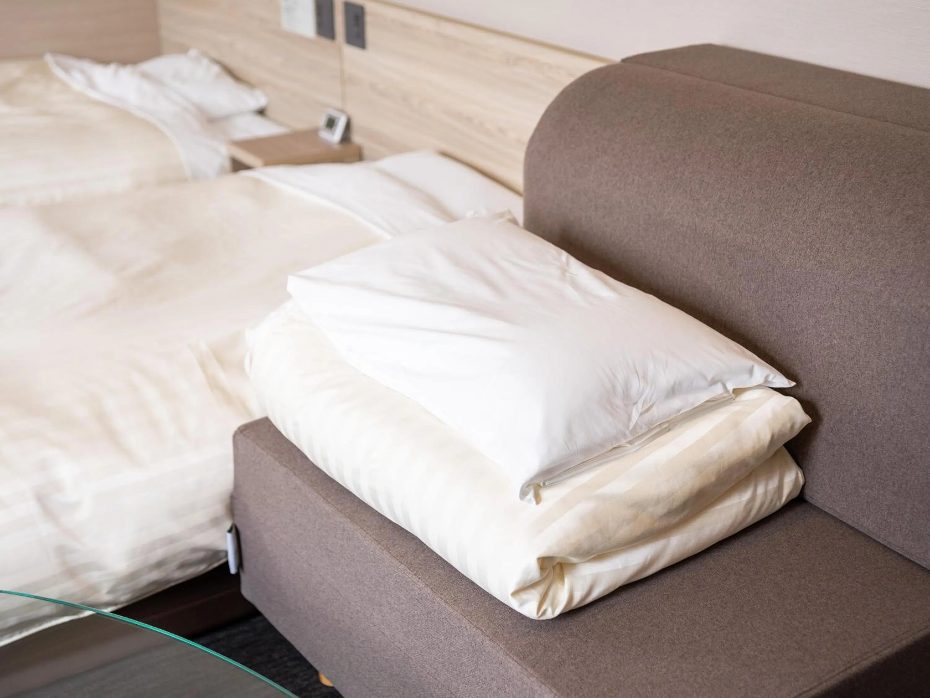 Bed in Super Hotel Gotemba 1