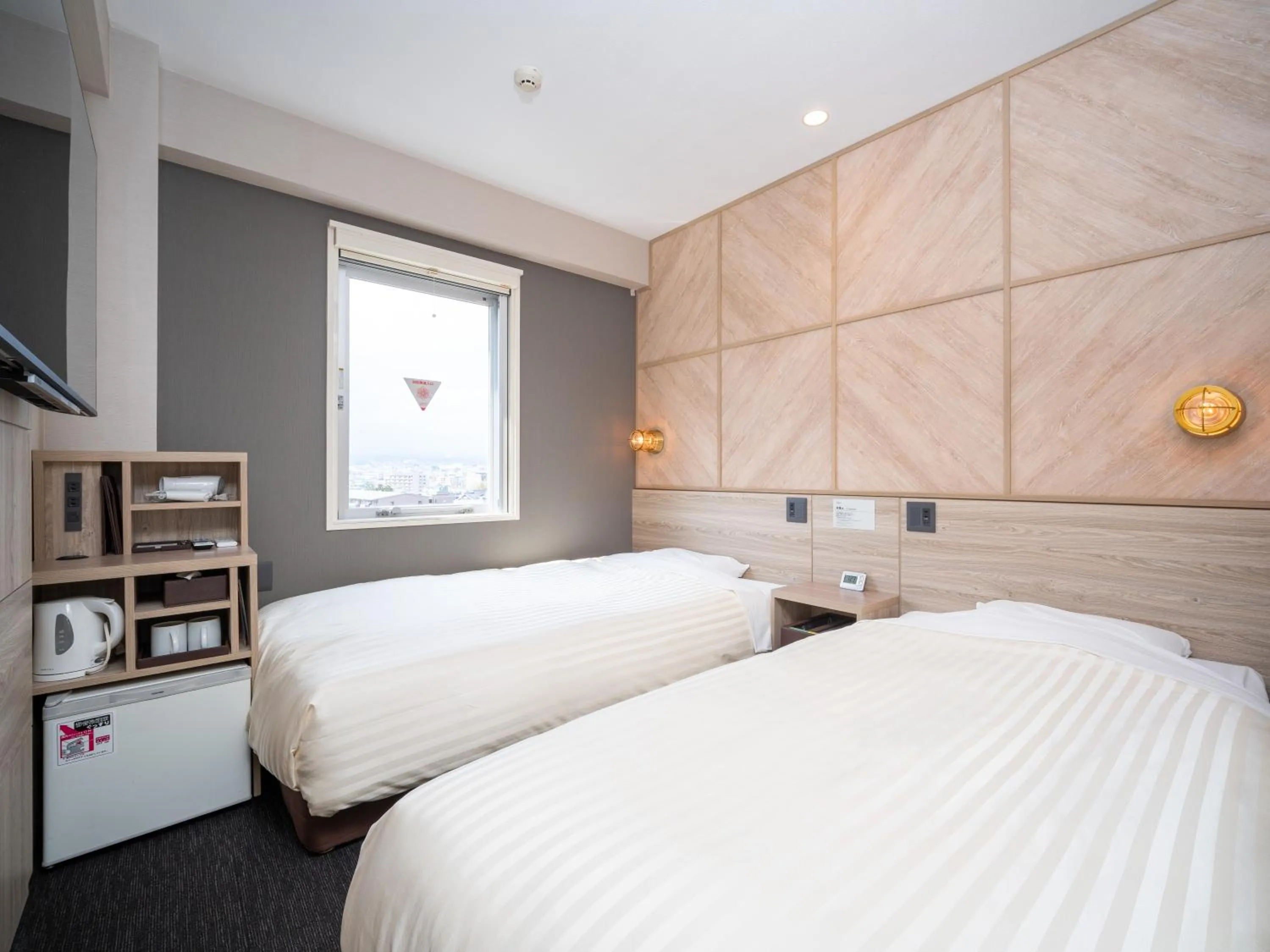 Bed in Super Hotel Gotemba 1