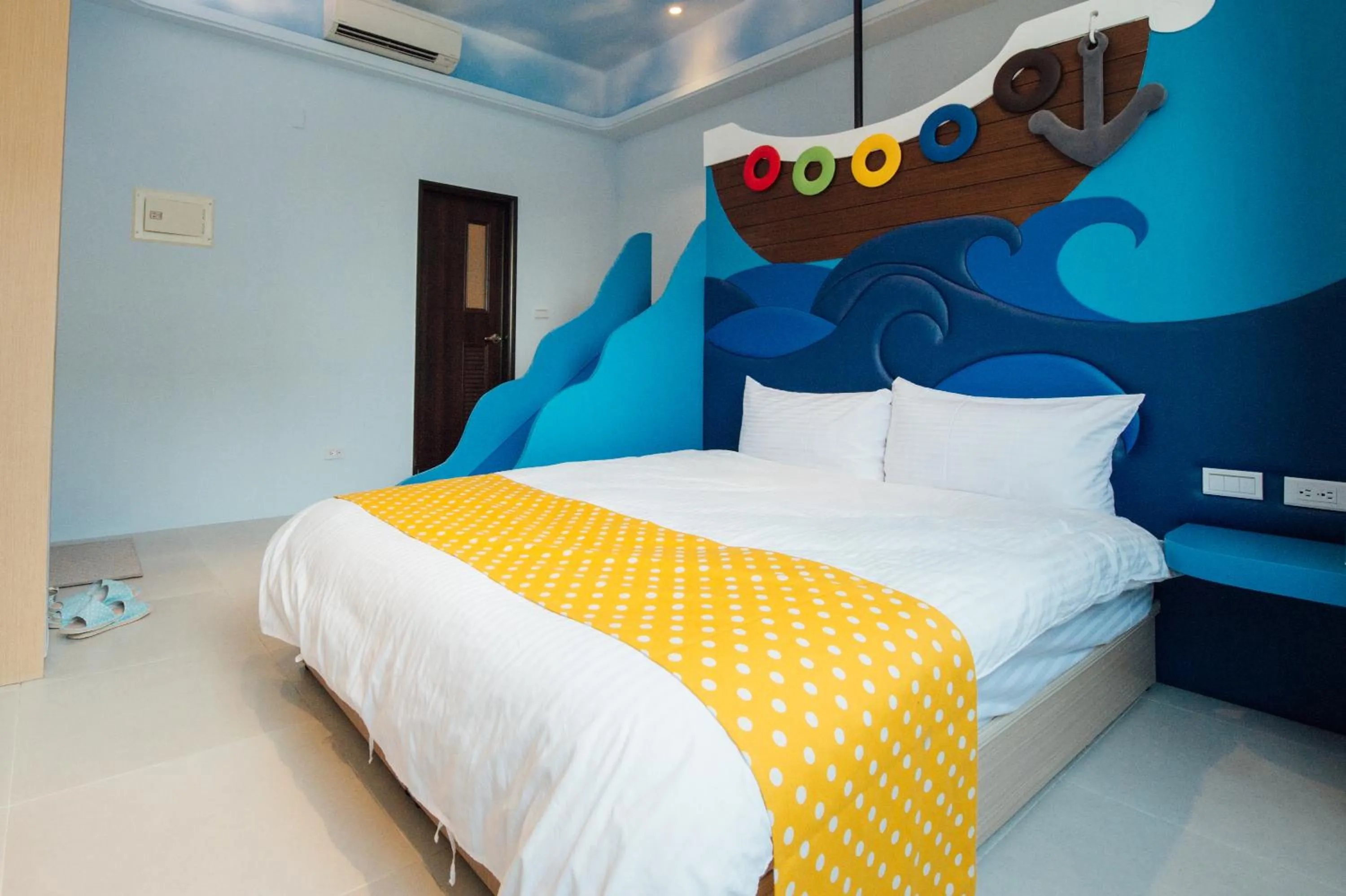 Bed in 黃色風箏Yellow Kite INN