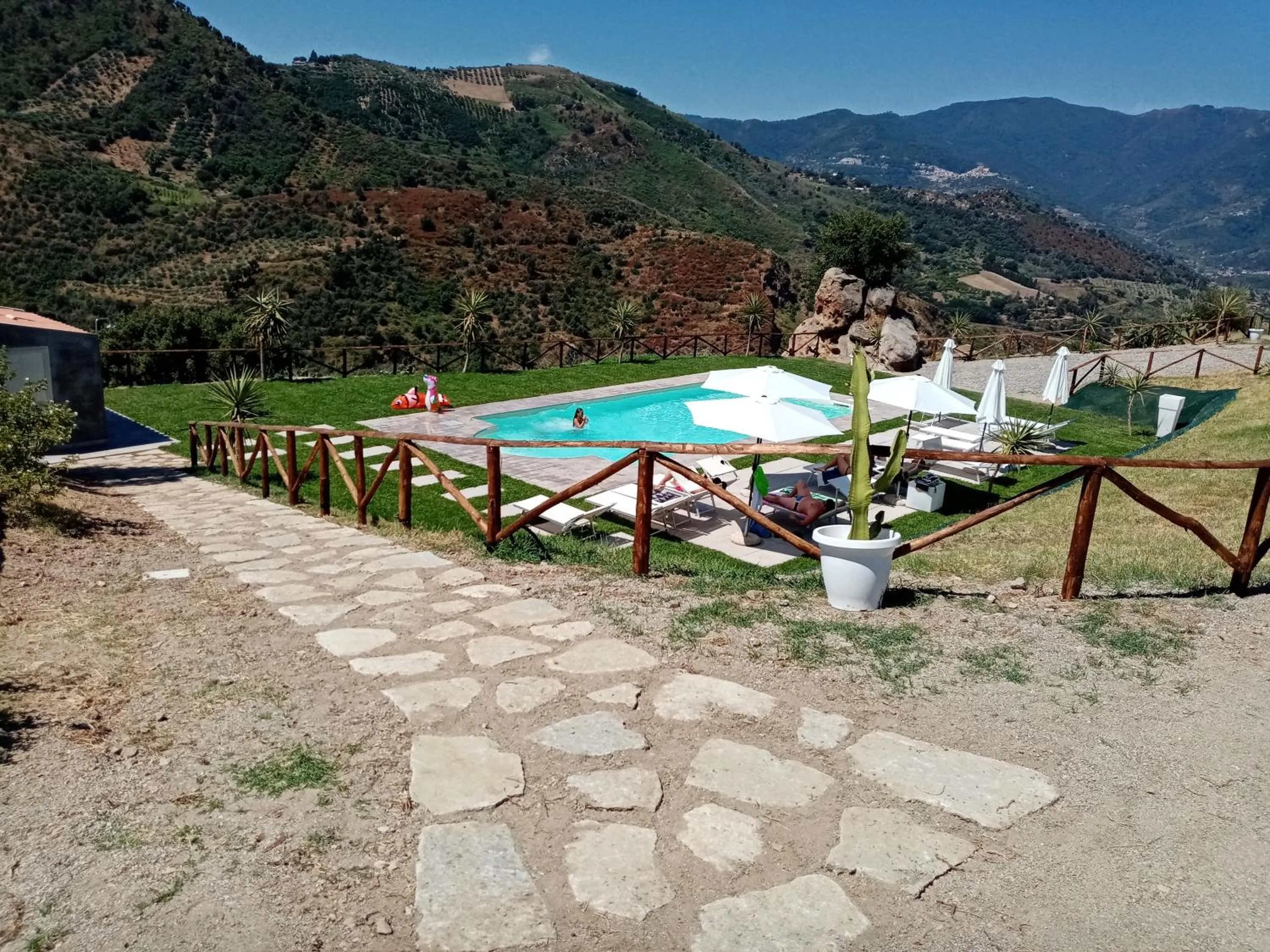 Pool view in Mama Lina