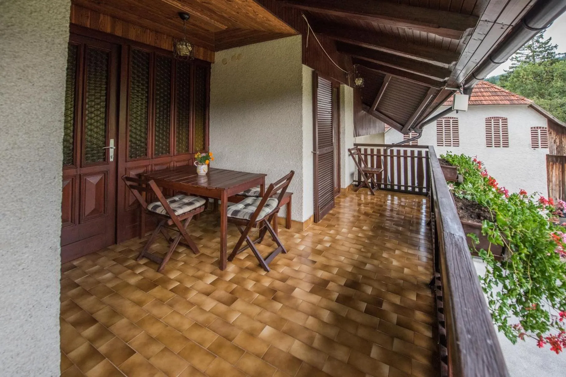 Balcony/Terrace in Farm Stay Žagar