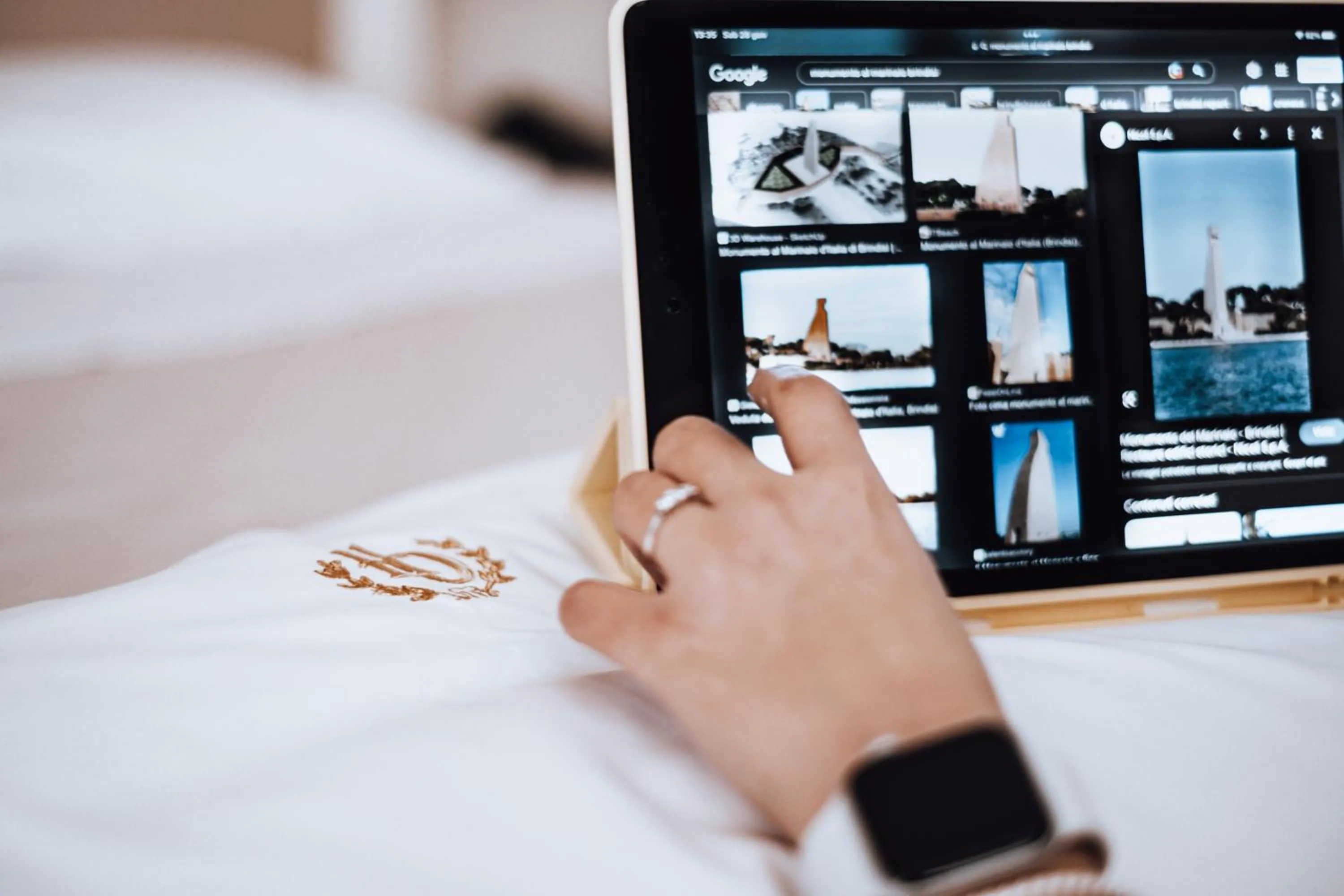 Decorative detail, Bed in Hotel Orientale