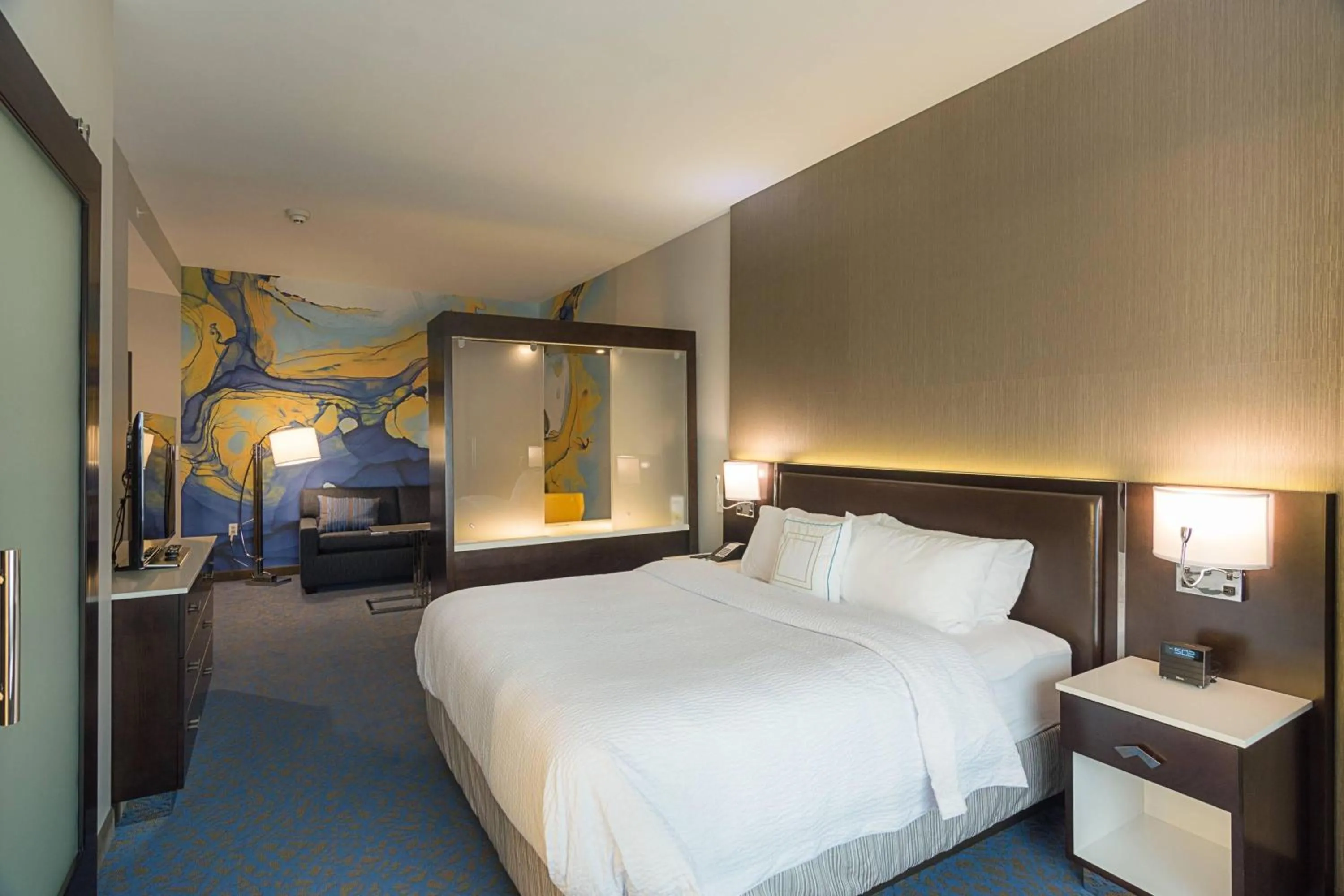 Photo of the whole room, Bed in SpringHill Suites by Marriott Fort Worth Fossil Creek