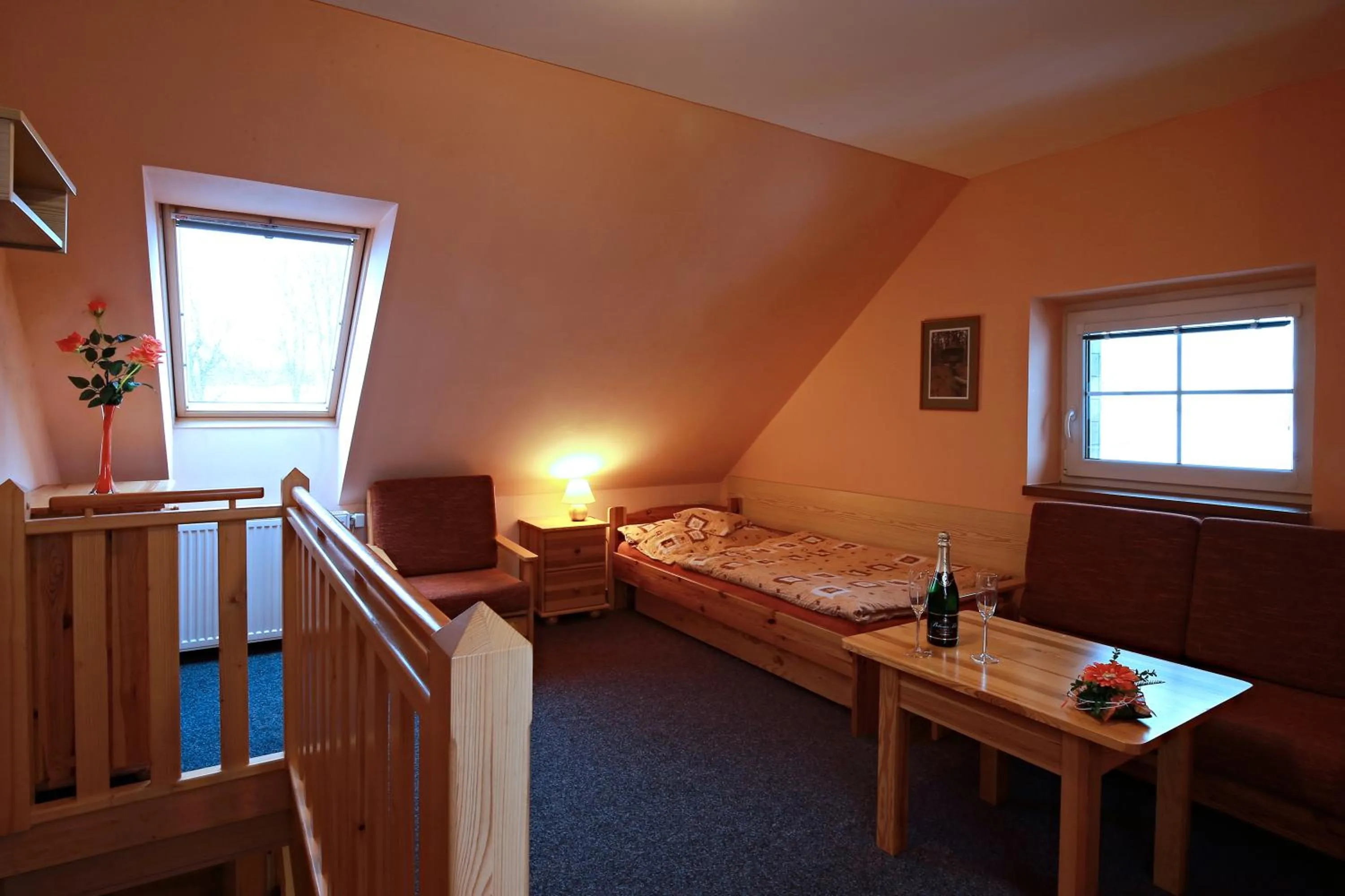 Photo of the whole room, Bed in Wellness Penzion Pod Rozhlednou
